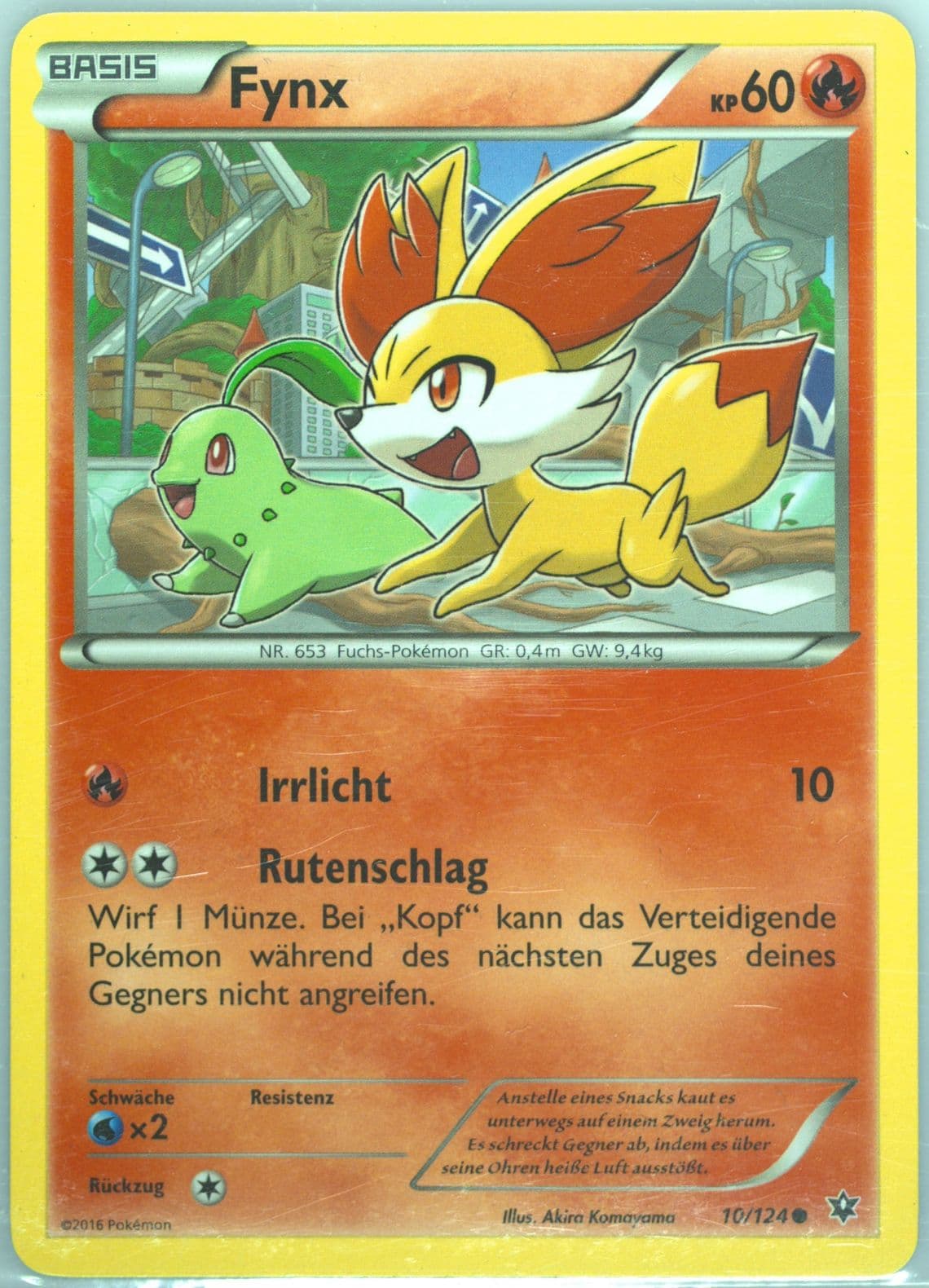 Fynx German (10) 2016 Pokemon XY Fates Collide
