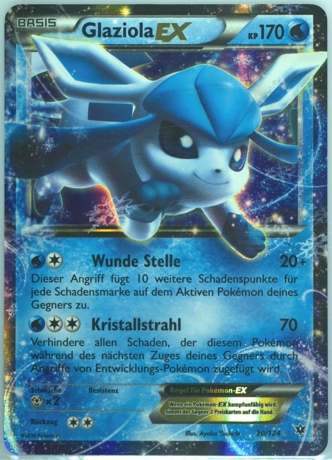 Glaziola EX German (20) 2016 Pokemon XY Fates Collide