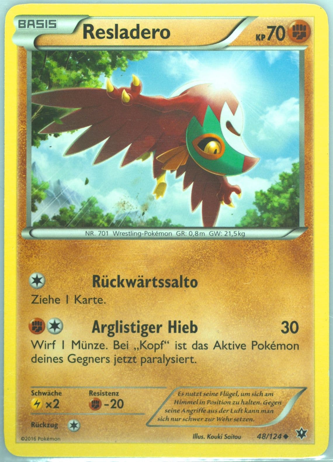 Resladero German (48) 2016 Pokemon XY Fates Collide