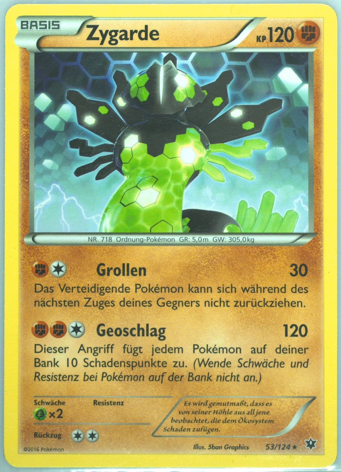 Zygarde German (53) 2016 Pokemon XY Fates Collide
