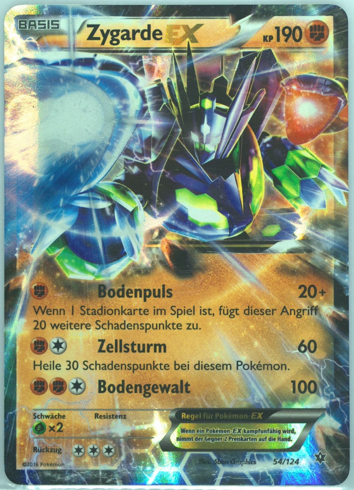 Zygarde EX German (54) 2016 Pokemon XY Fates Collide