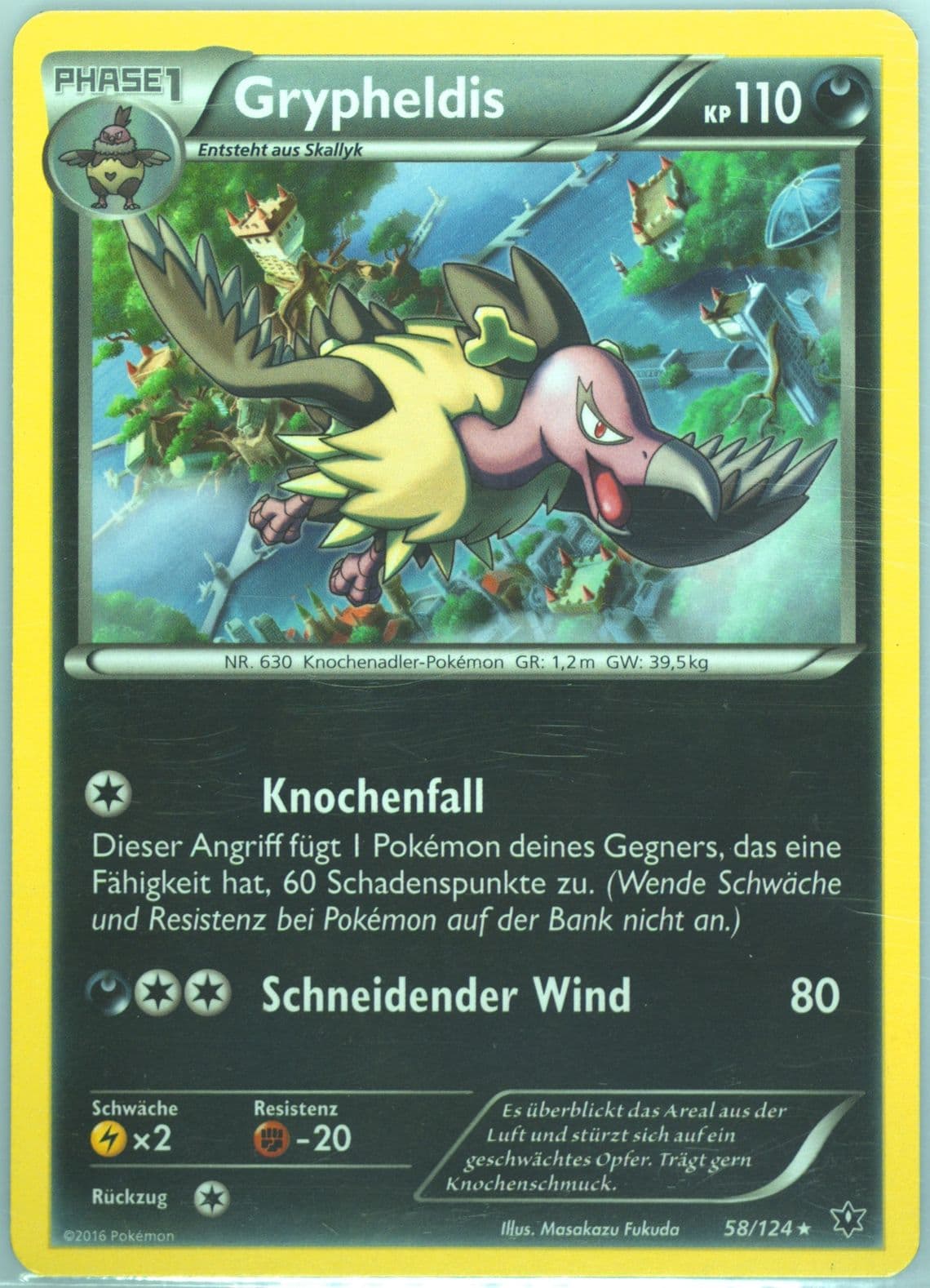 Grypheldis German (58) 2016 Pokemon XY Fates Collide