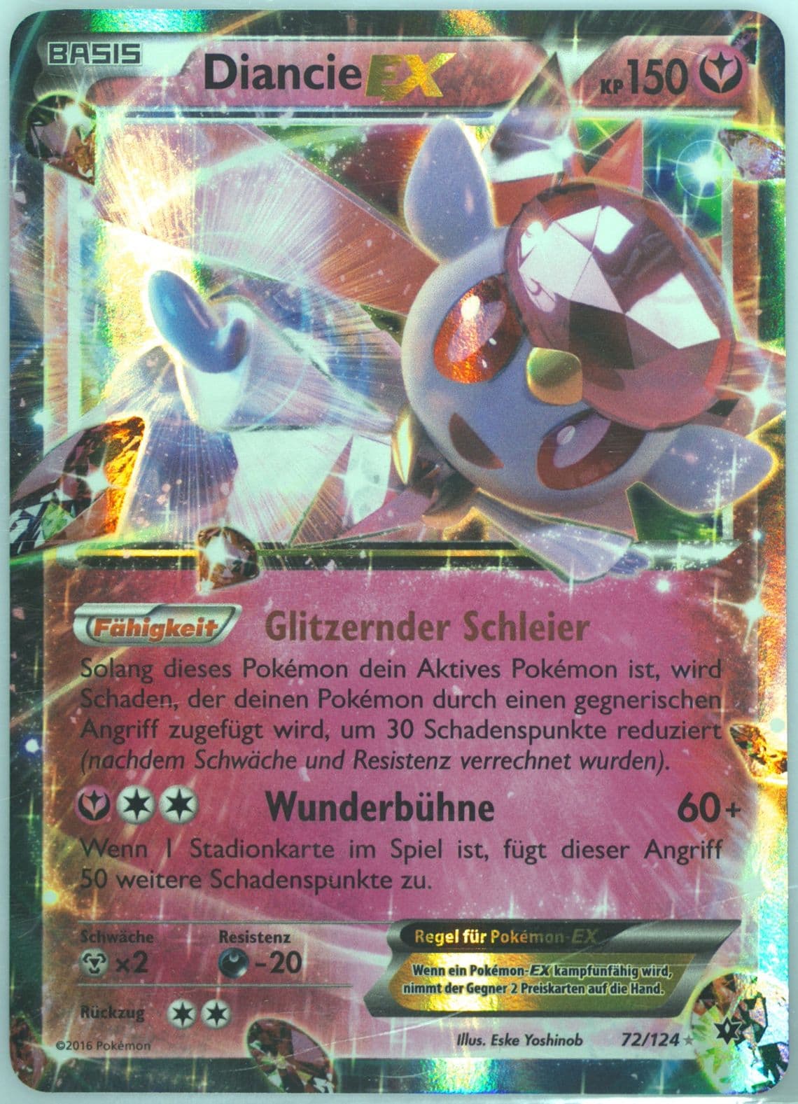 Diancie EX German (72) 2016 Pokemon XY Fates Collide