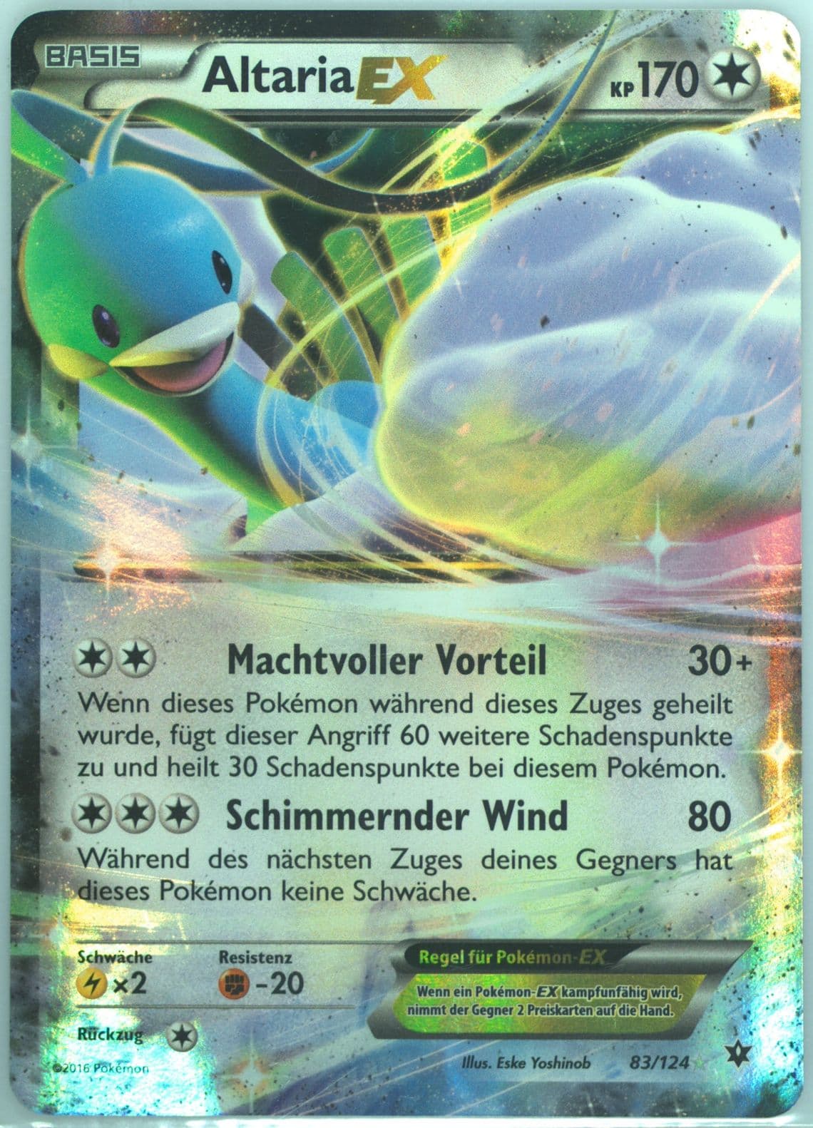 Altaria EX German (83) 2016 Pokemon XY Fates Collide