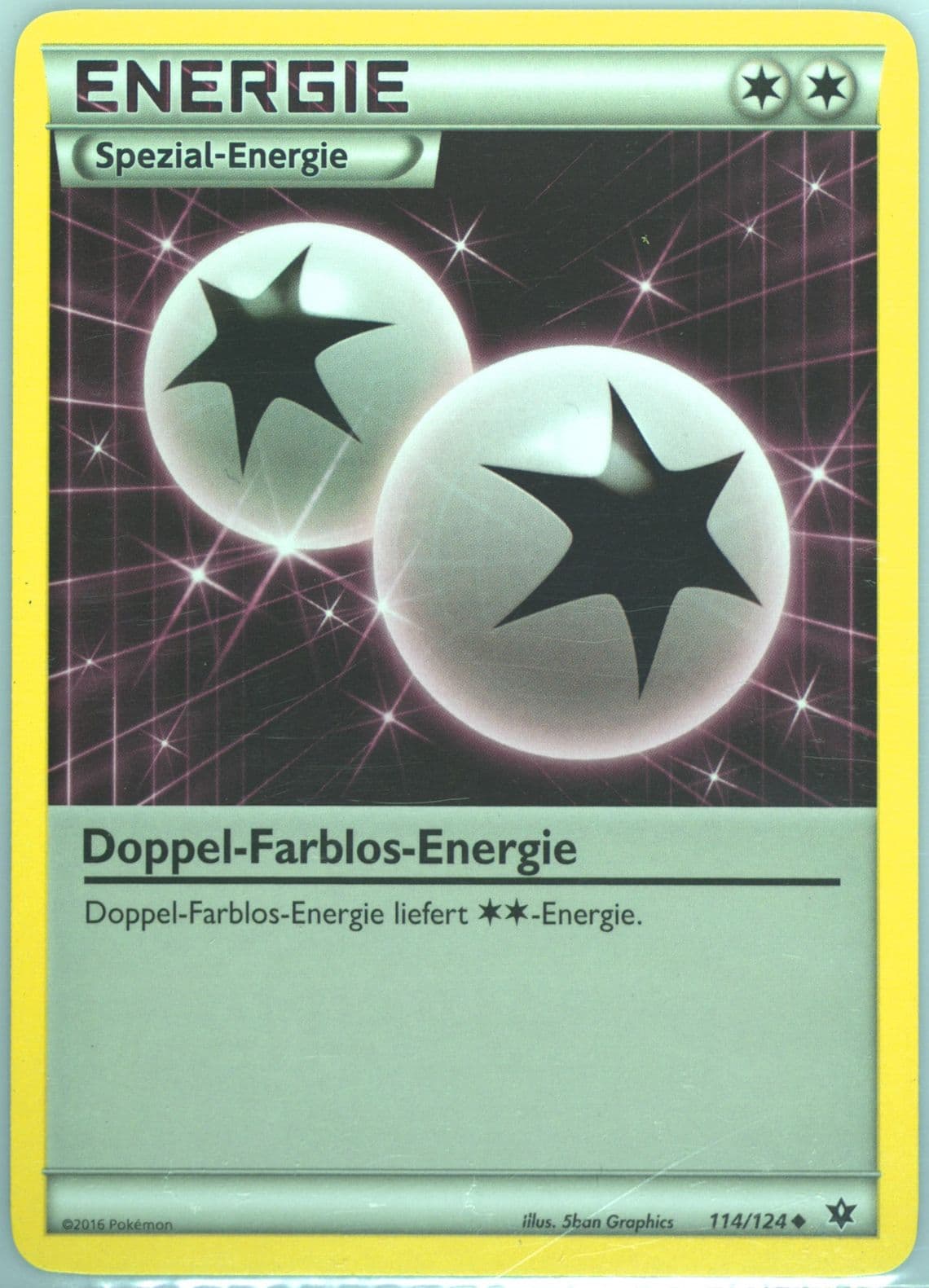 Doppel-Farblos-Energie German (114) 2016 Pokemon XY Fates Collide