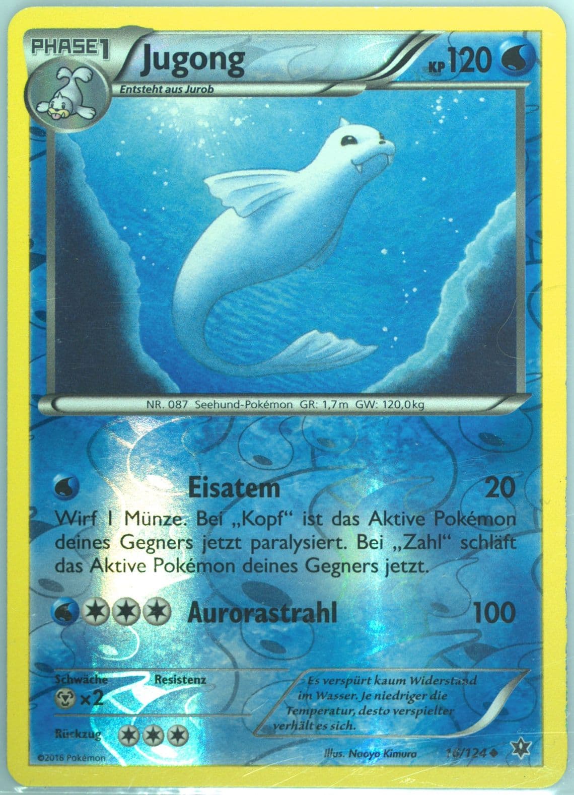 Jugong-Reverse Foil German (16) 2016 Pokemon XY Fates Collide