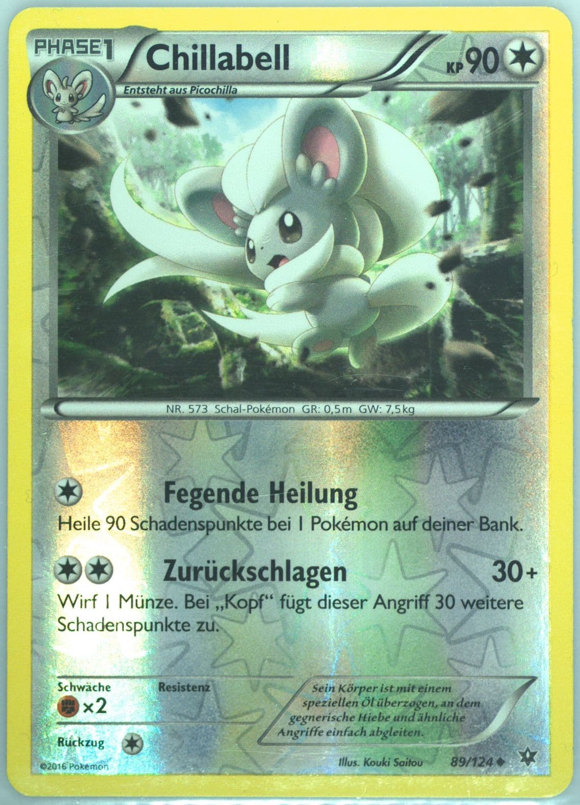 Chillabell-Reverse Foil German (89) 2016 Pokemon XY Fates Collide