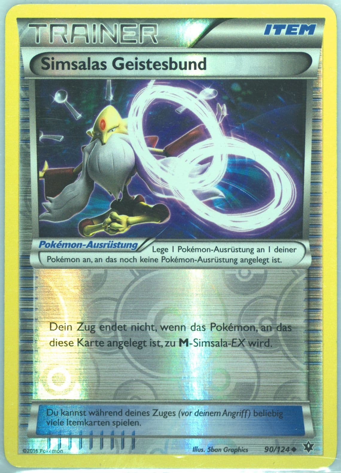 Simsalas Geistesbund-Reverse Foil German (90) 2016 Pokemon XY Fates Collide
