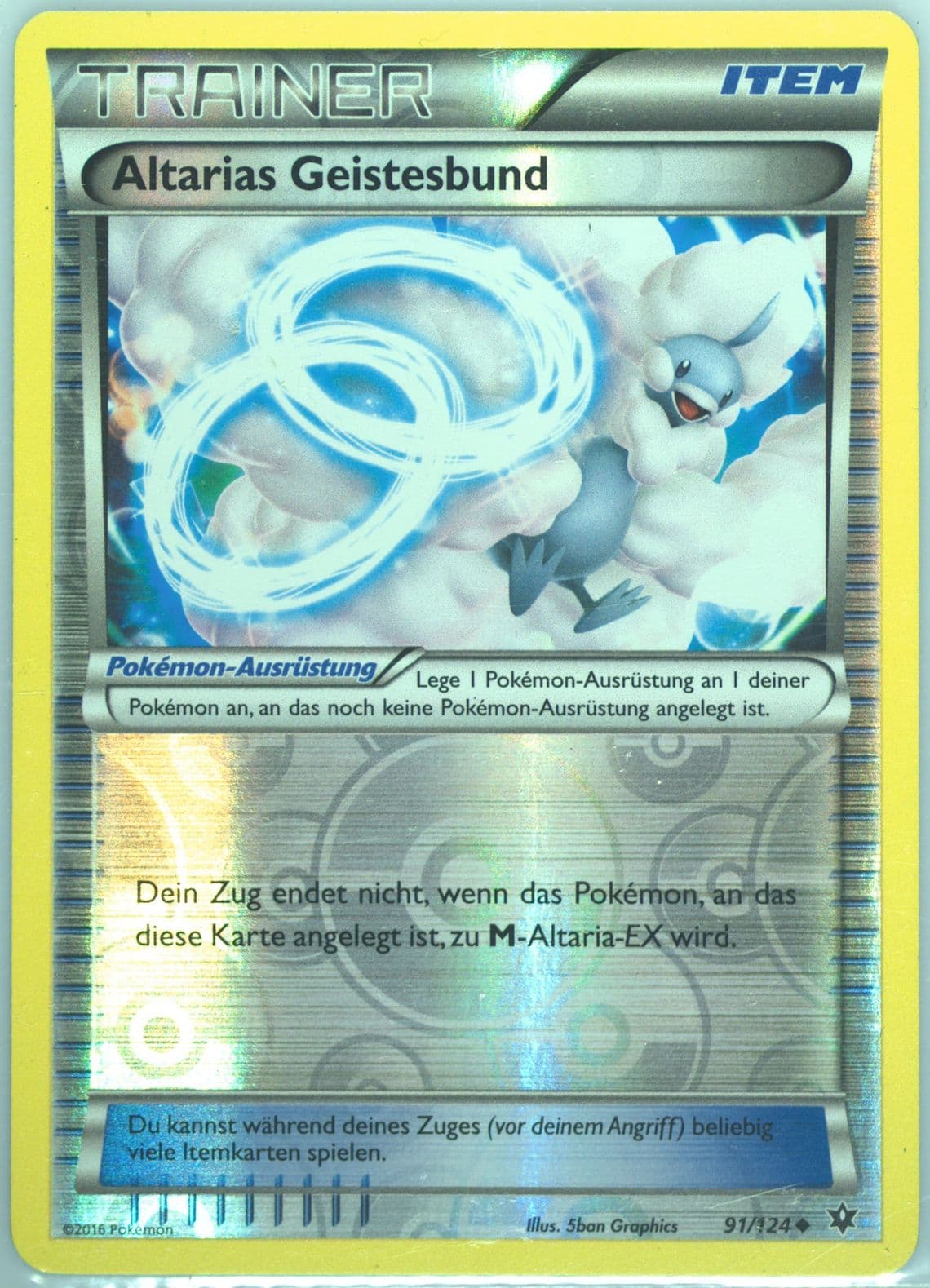 Altarias Geistesbund-Reverse Foil German (91) 2016 Pokemon XY Fates Collide