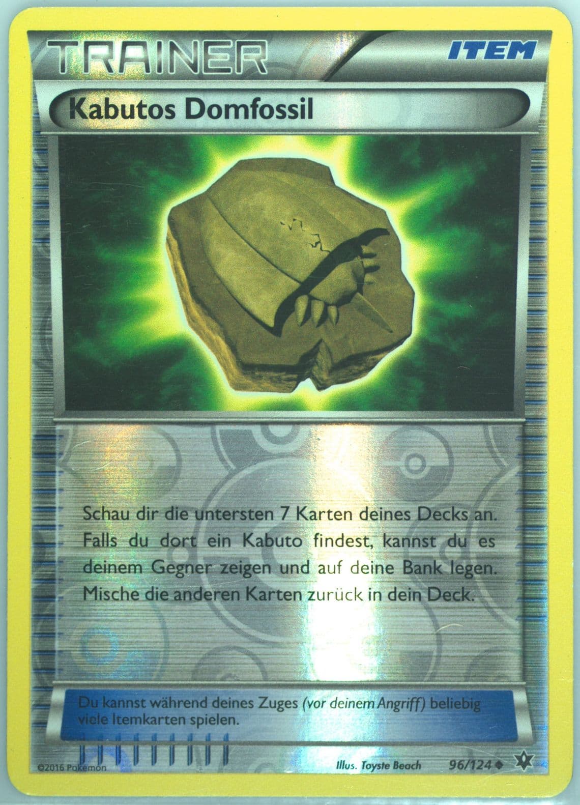Kabutos Domfossil-Reverse Foil German (96) 2016 Pokemon XY Fates Collide