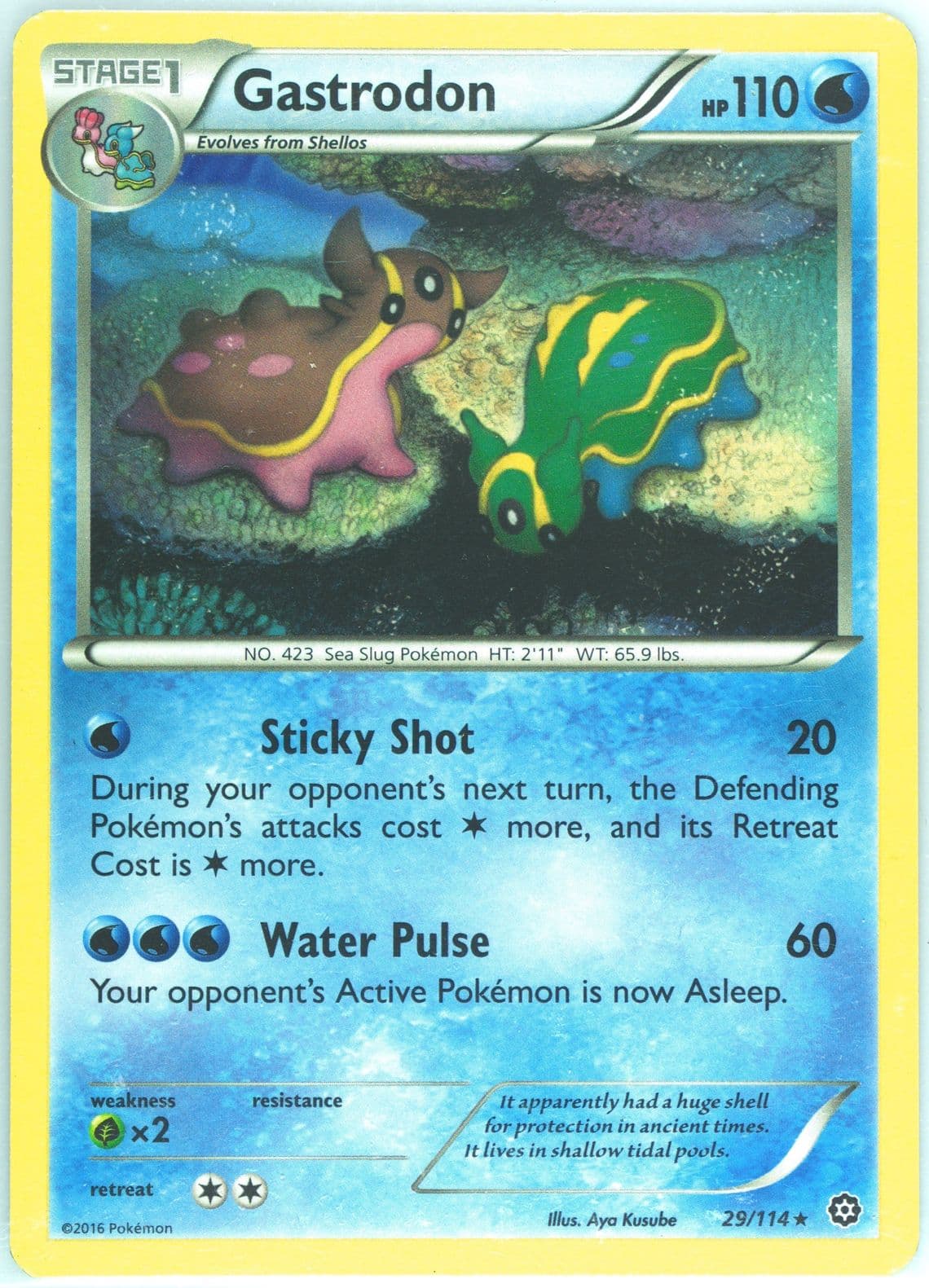 Gastrodon (29) 2016 Pokemon XY Steam Siege