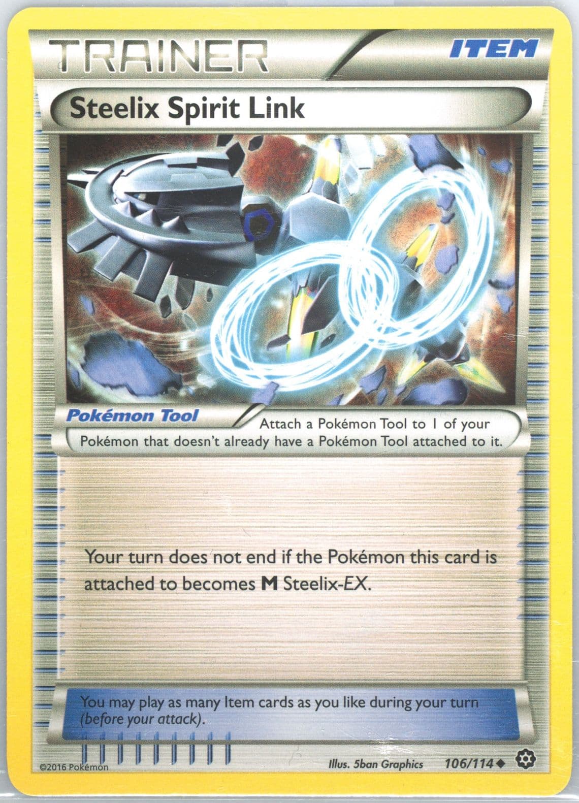Steelix Spirit Link (106) 2016 Pokemon XY Steam Siege