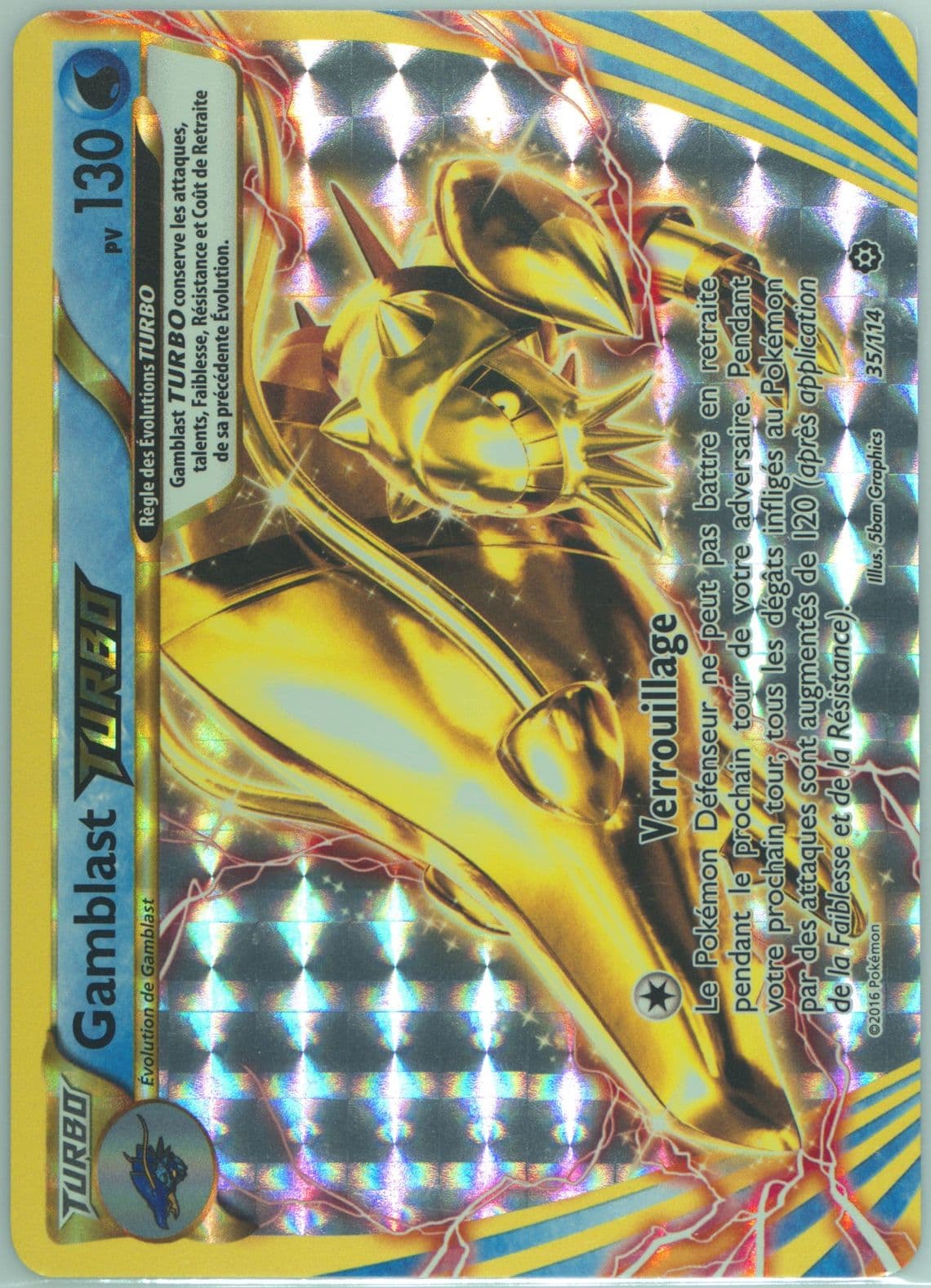 Gamblast Turbo French (35) 2016 Pokemon XY Steam Siege