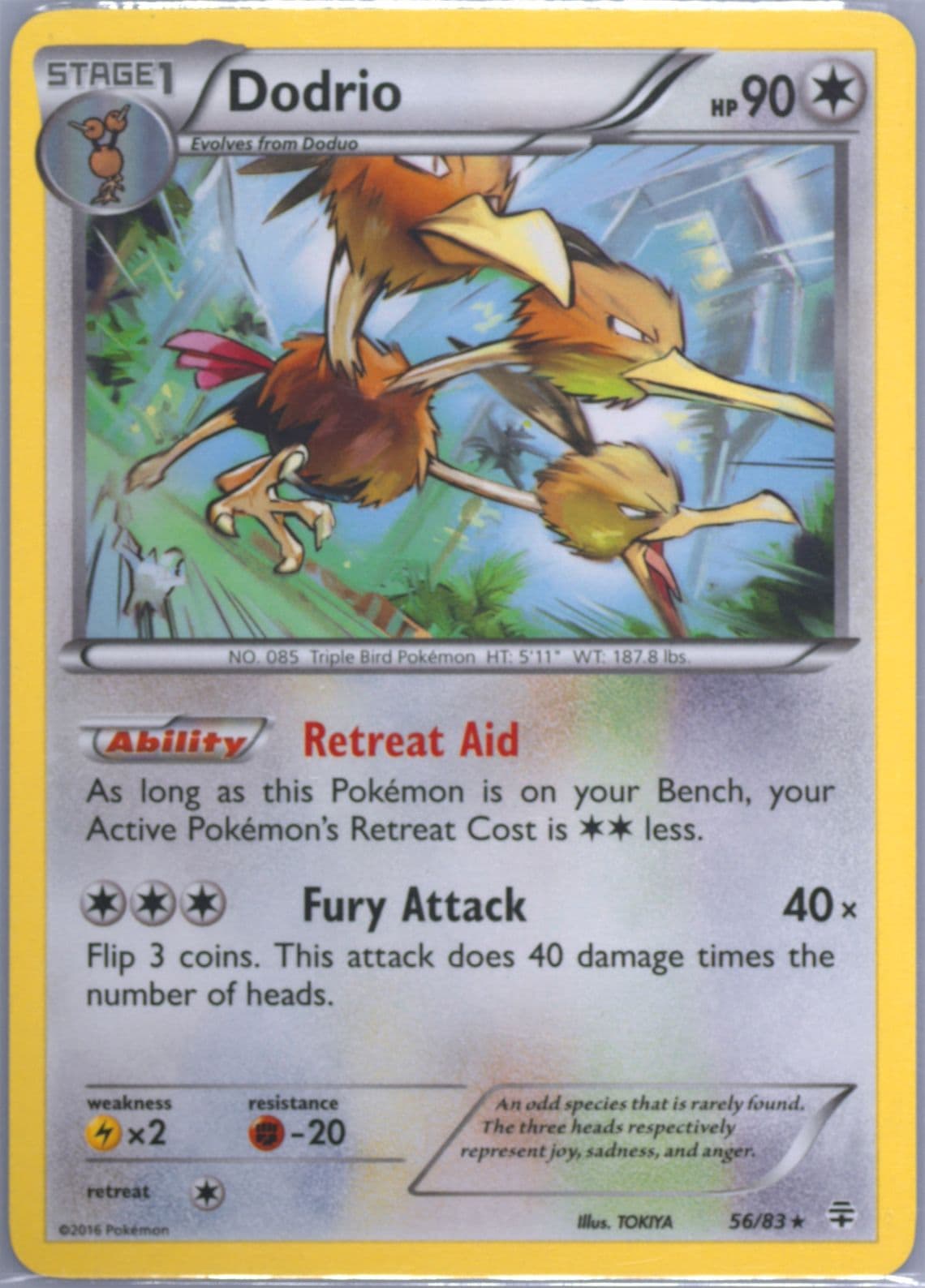 Dodrio (56) 2016 Pokemon XY Generations