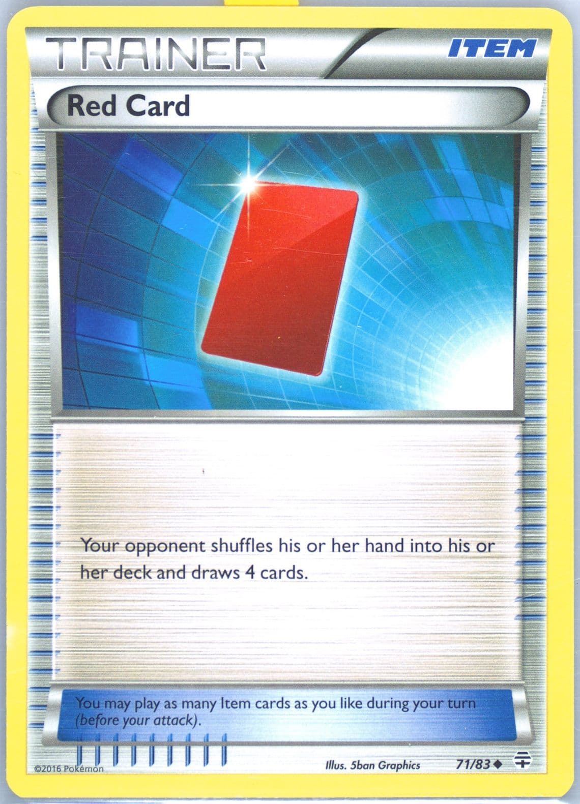Red Card (71) 2016 Pokemon XY Generations