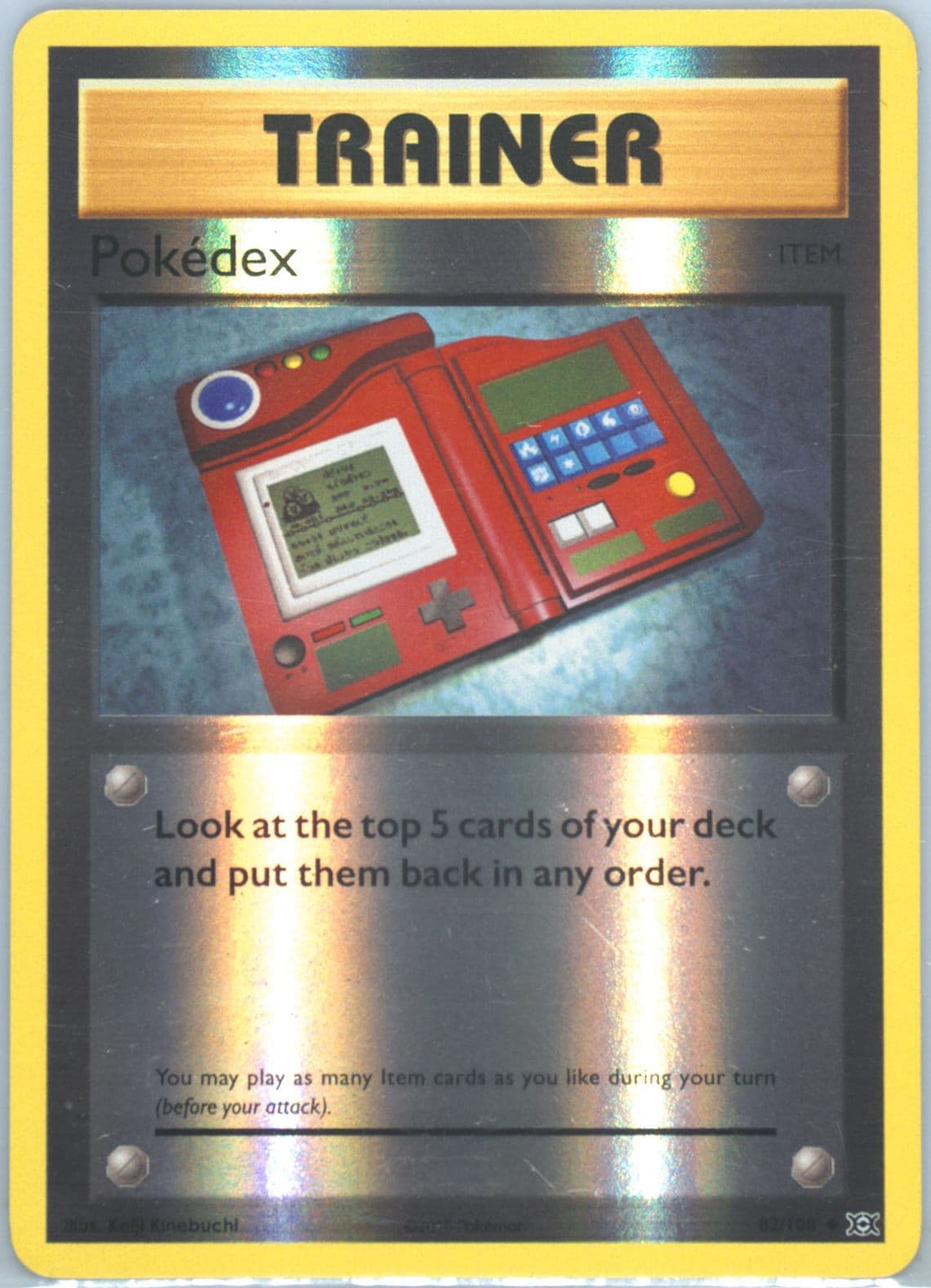 Pokedex-Reverse Foil (82) 2016 Pokemon XY Evolutions