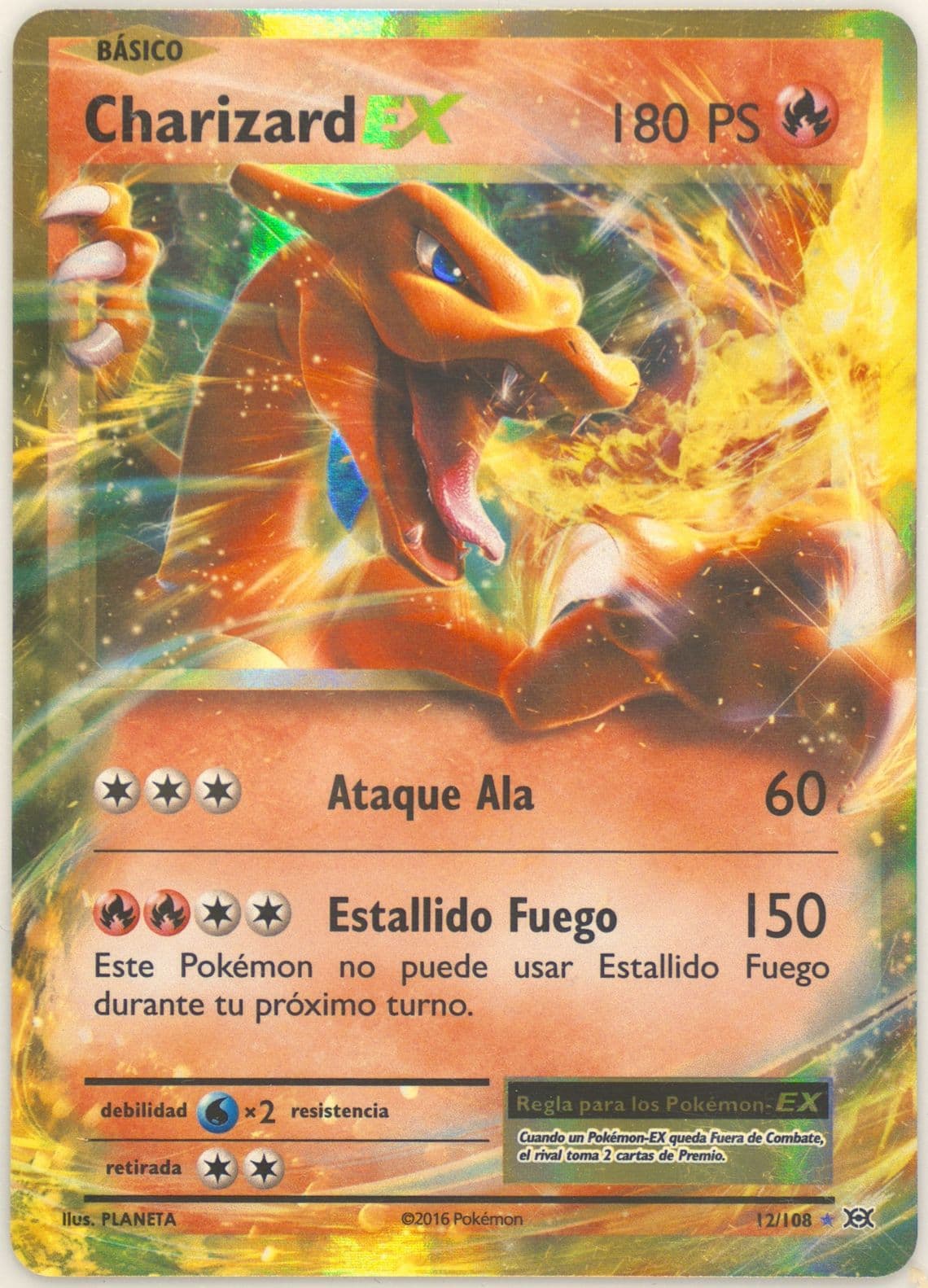 Charizard EX Spanish (12) 2016 Pokemon XY Evolutions