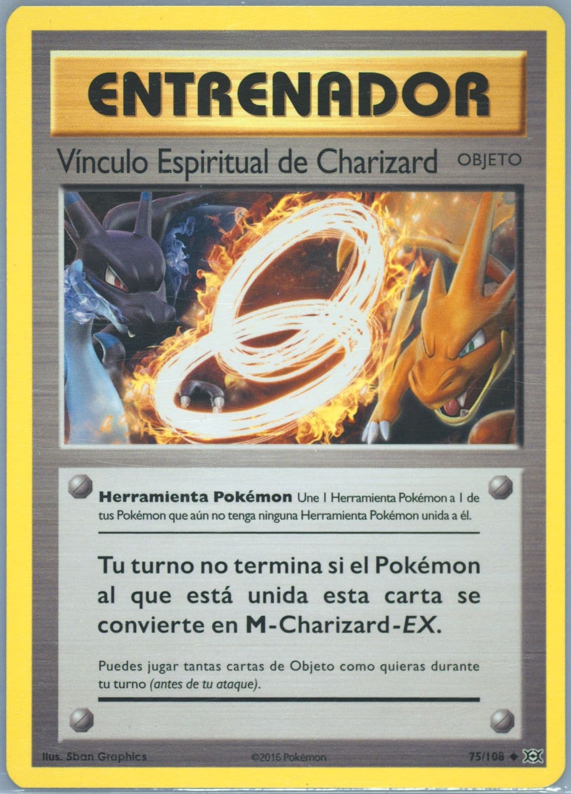 Vinculo Espiritual de Charizard Spanish (75) 2016 Pokemon XY Evolutions