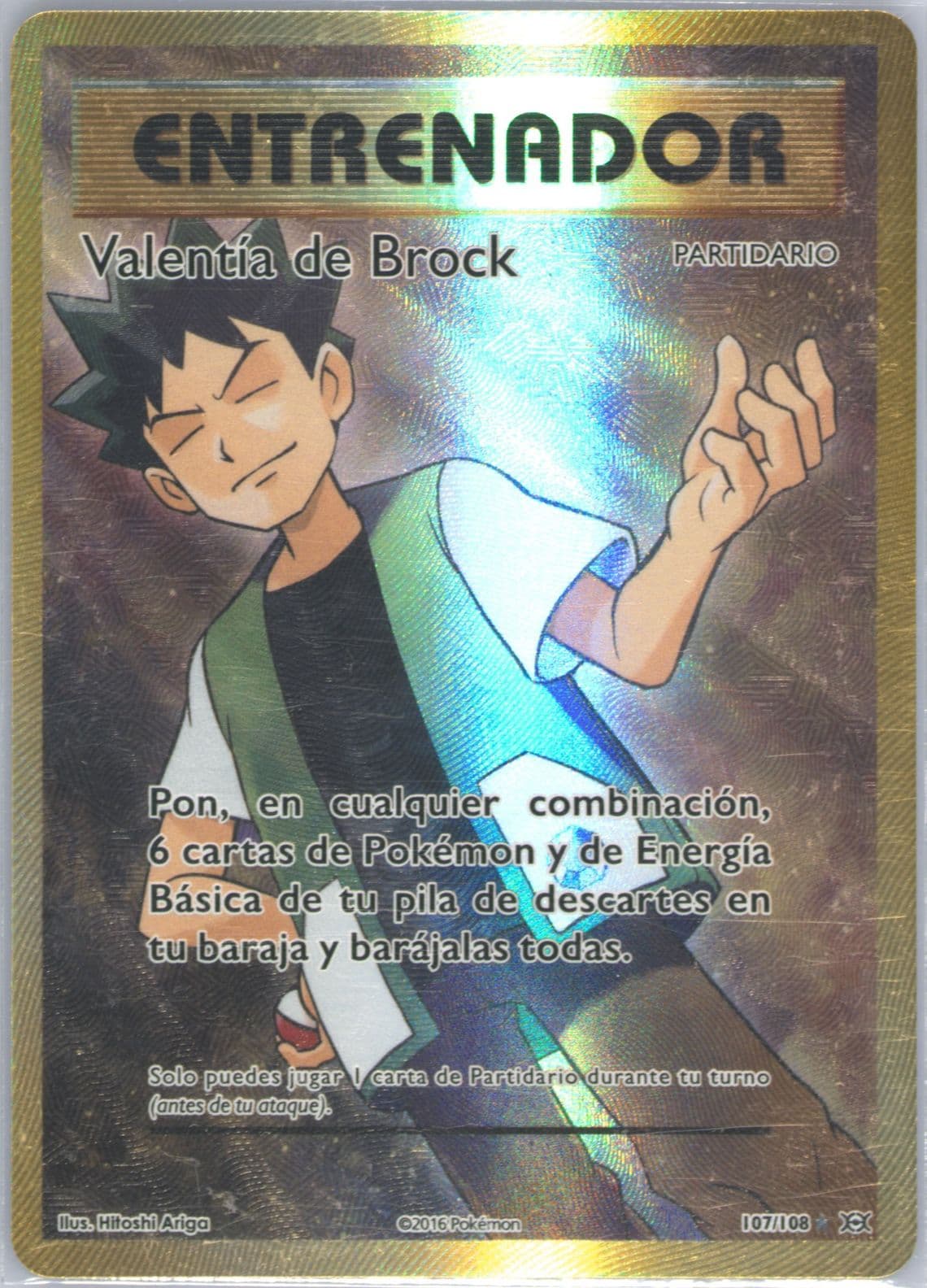 Full Art/Valentia de Brock Spanish (107) 2016 Pokemon XY Evolutions