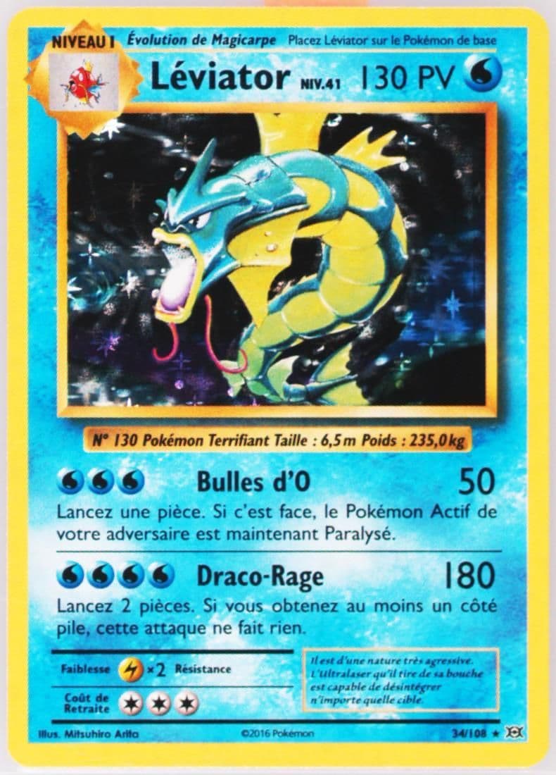 Leviator-Holo French (34) 2016 Pokemon XY Evolutions