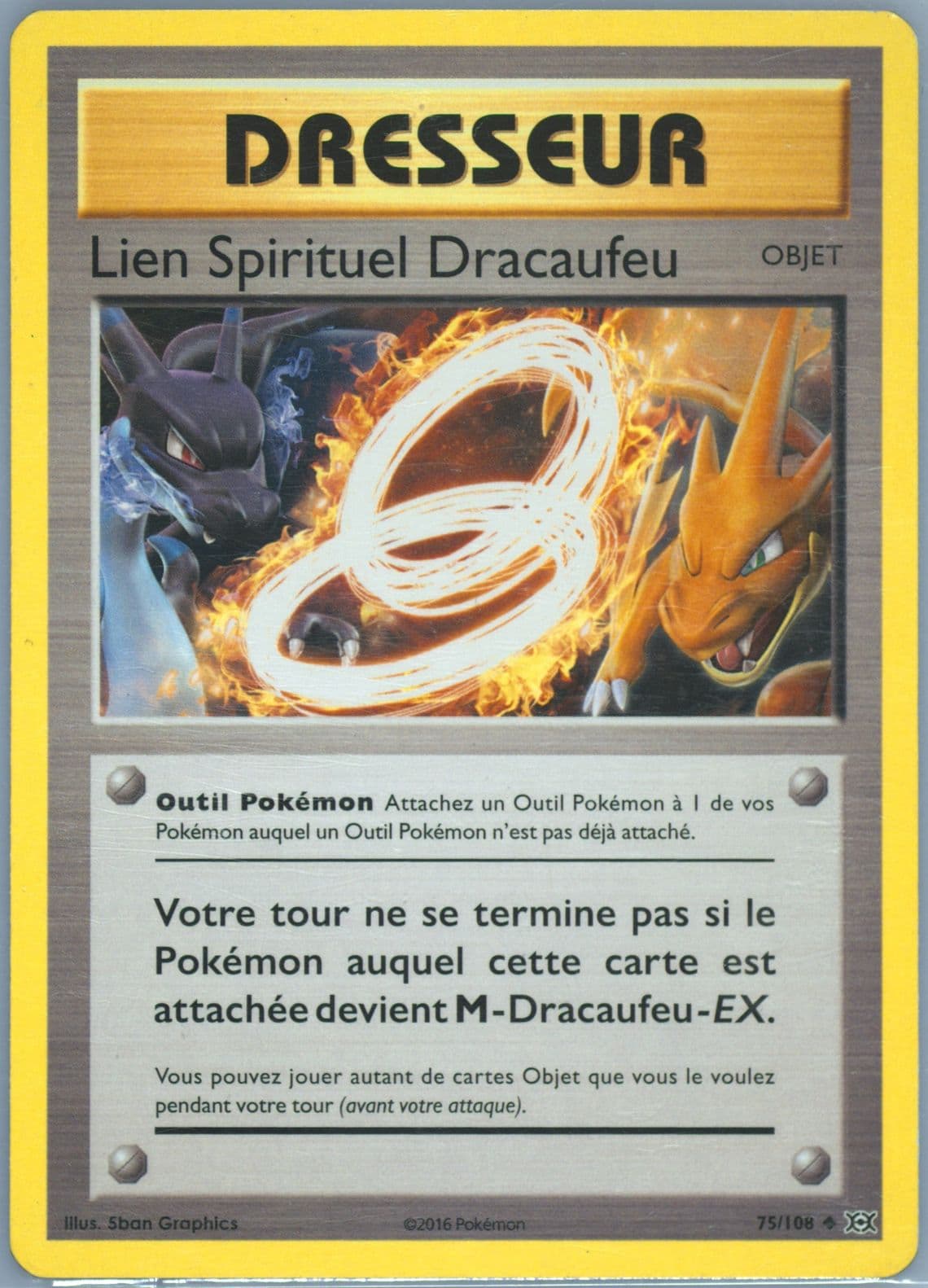 Lien Spirituel Dracaufeu French (75) 2016 Pokemon XY Evolutions