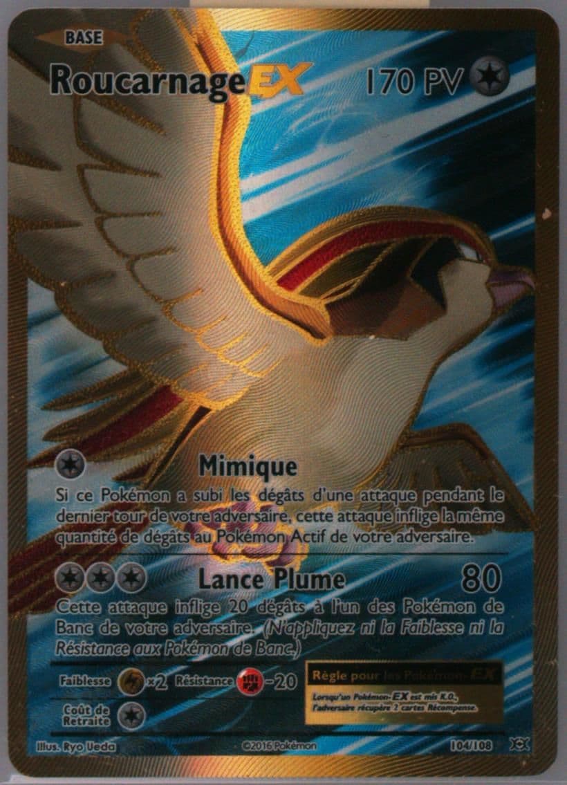 Full Art/Roucarnage EX French (104) 2016 Pokemon XY Evolutions