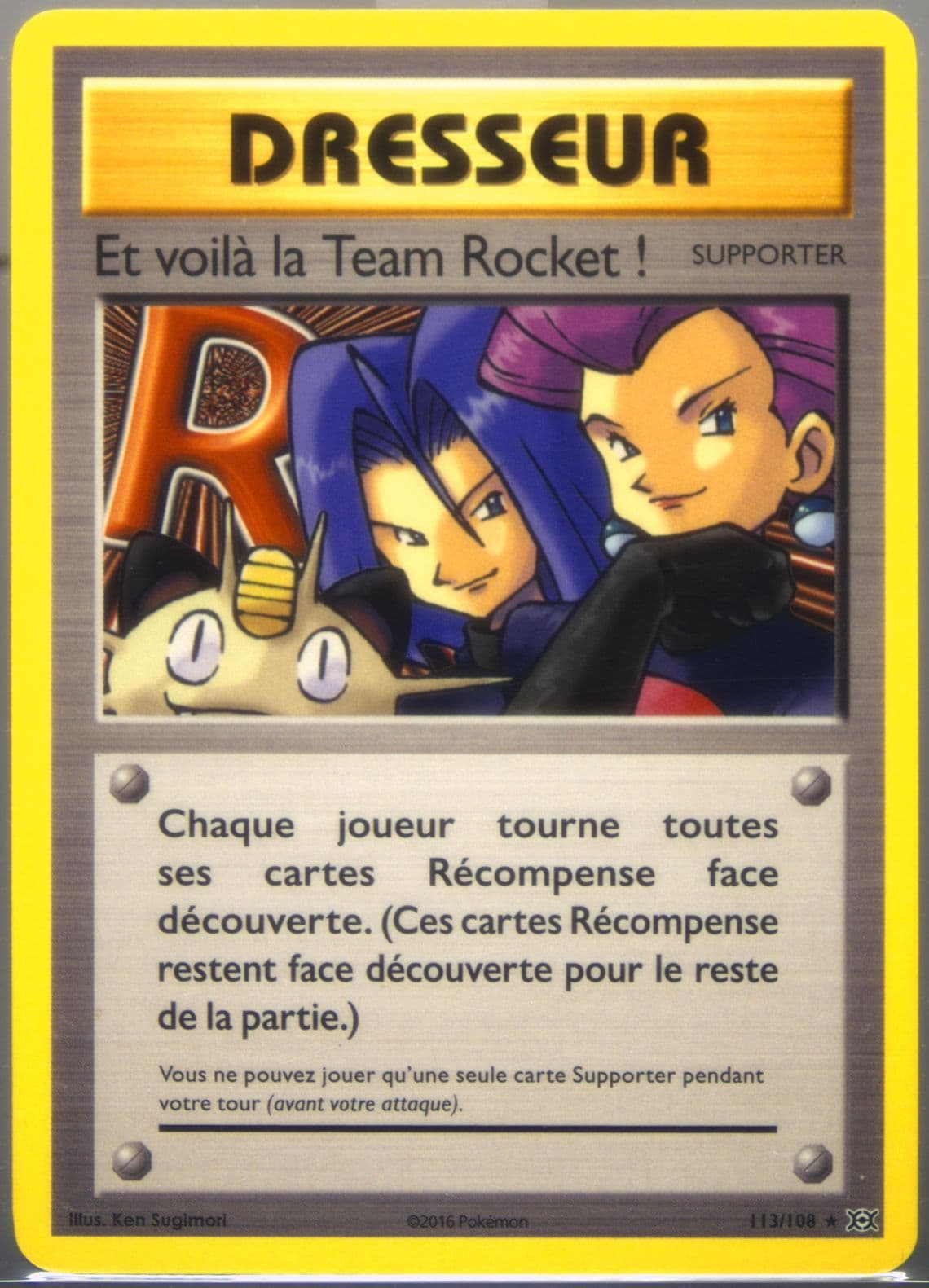 Team Rocket! French (113) 2016 Pokemon XY Evolutions