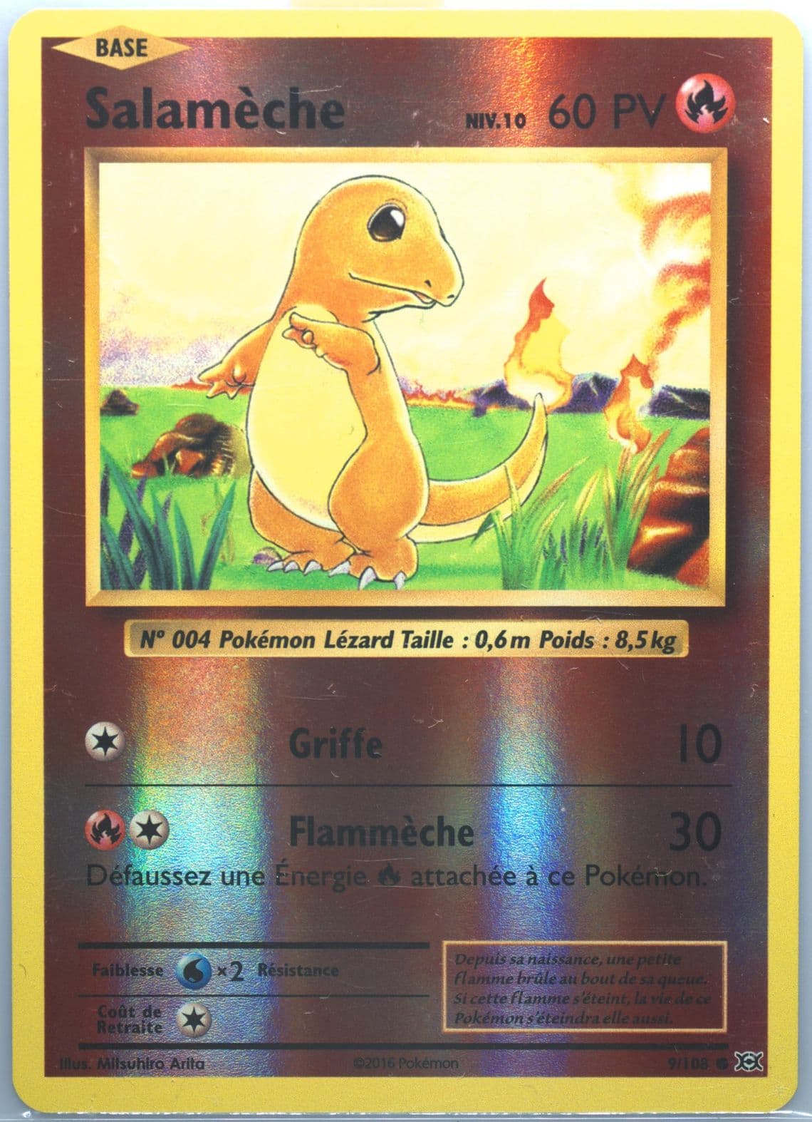 Salameche-Reverse Foil French (9) 2016 Pokemon XY Evolutions