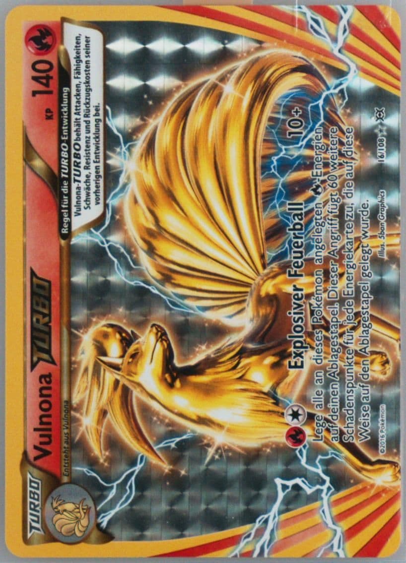 Vulnona Turbo German (16) 2016 Pokemon XY Evolutions