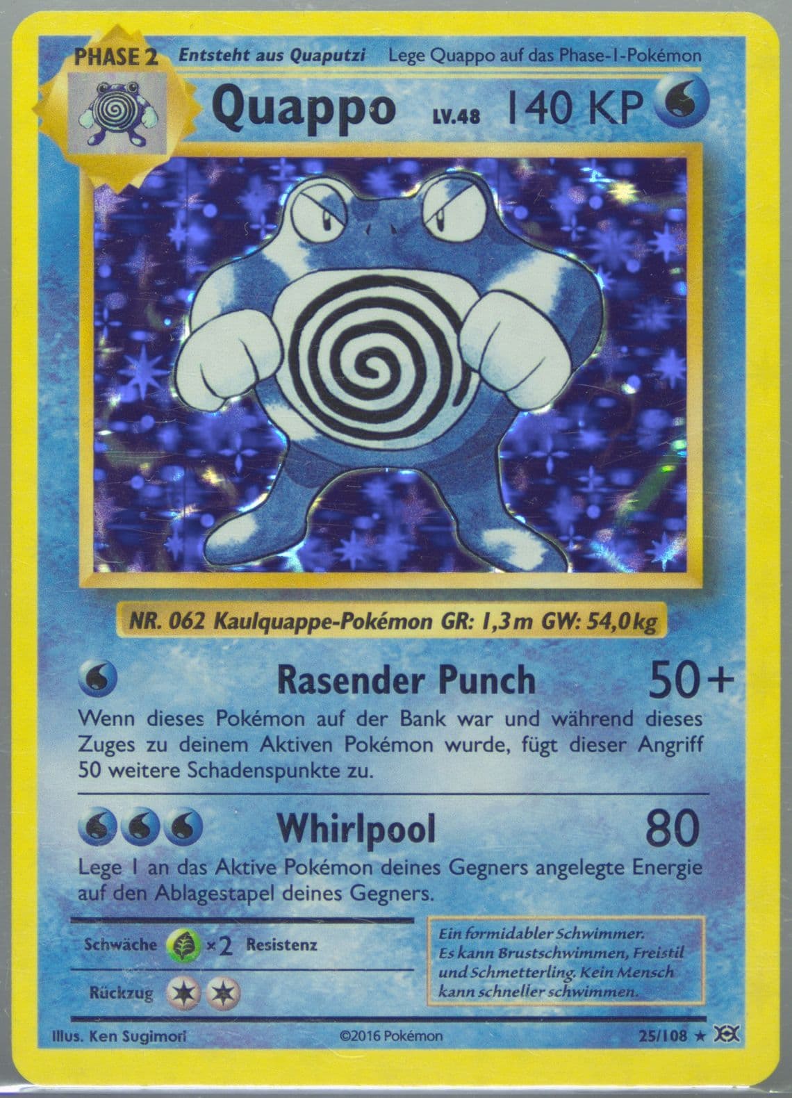 Quappo-Holo German (25) 2016 Pokemon XY Evolutions