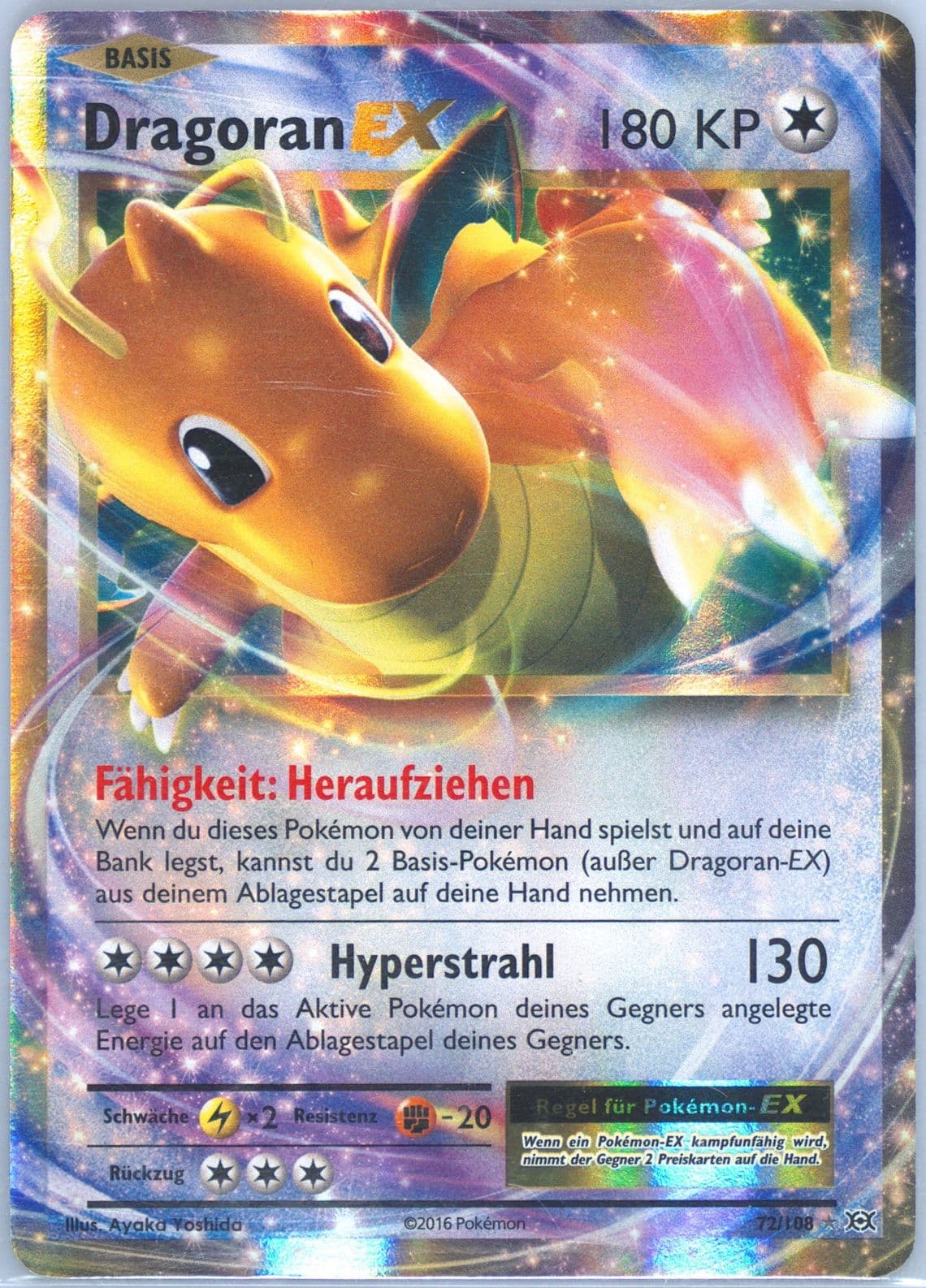 Dragoran EX German (72) 2016 Pokemon XY Evolutions