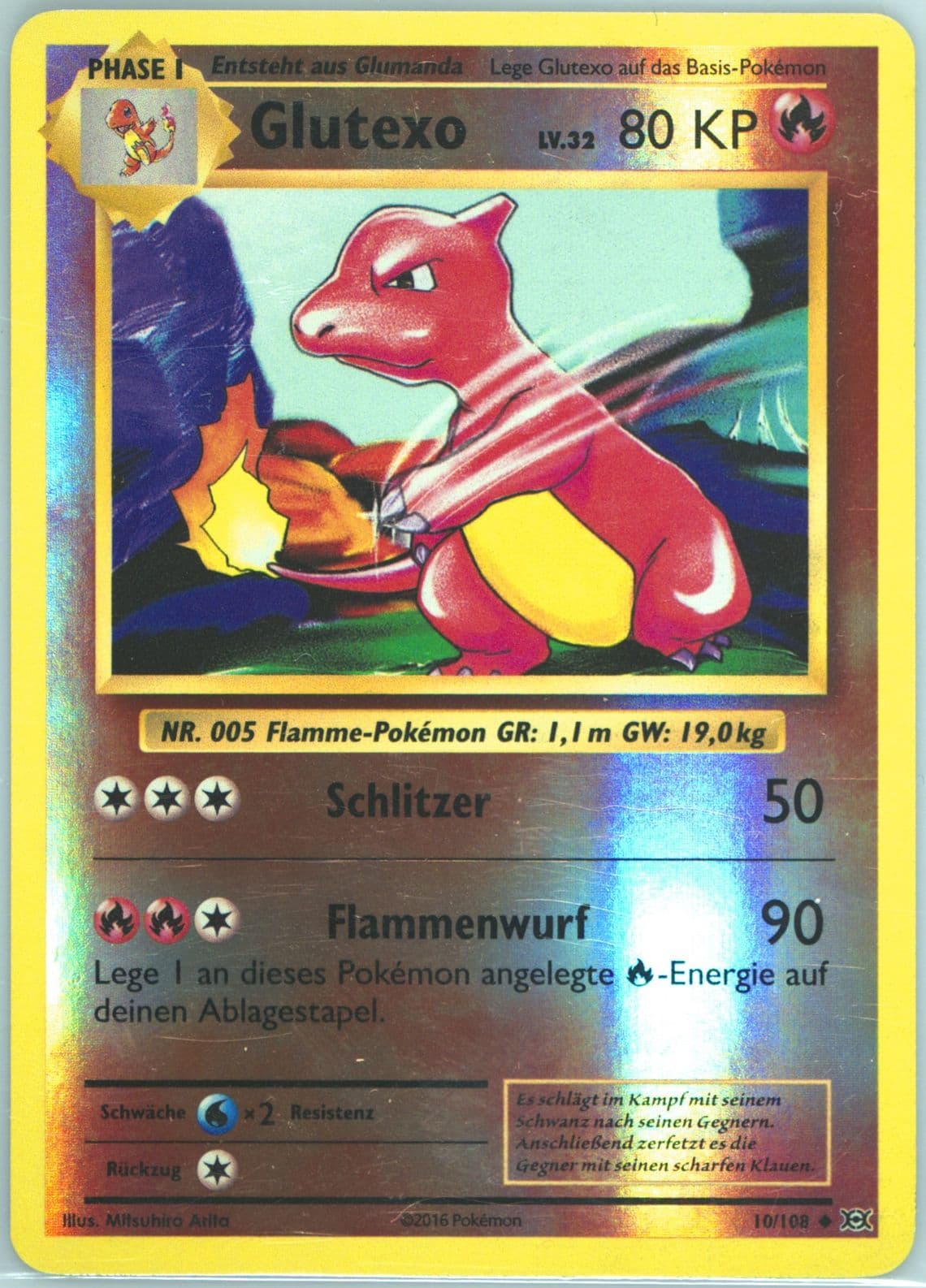 Glutexo-Reverse Foil German (10) 2016 Pokemon XY Evolutions