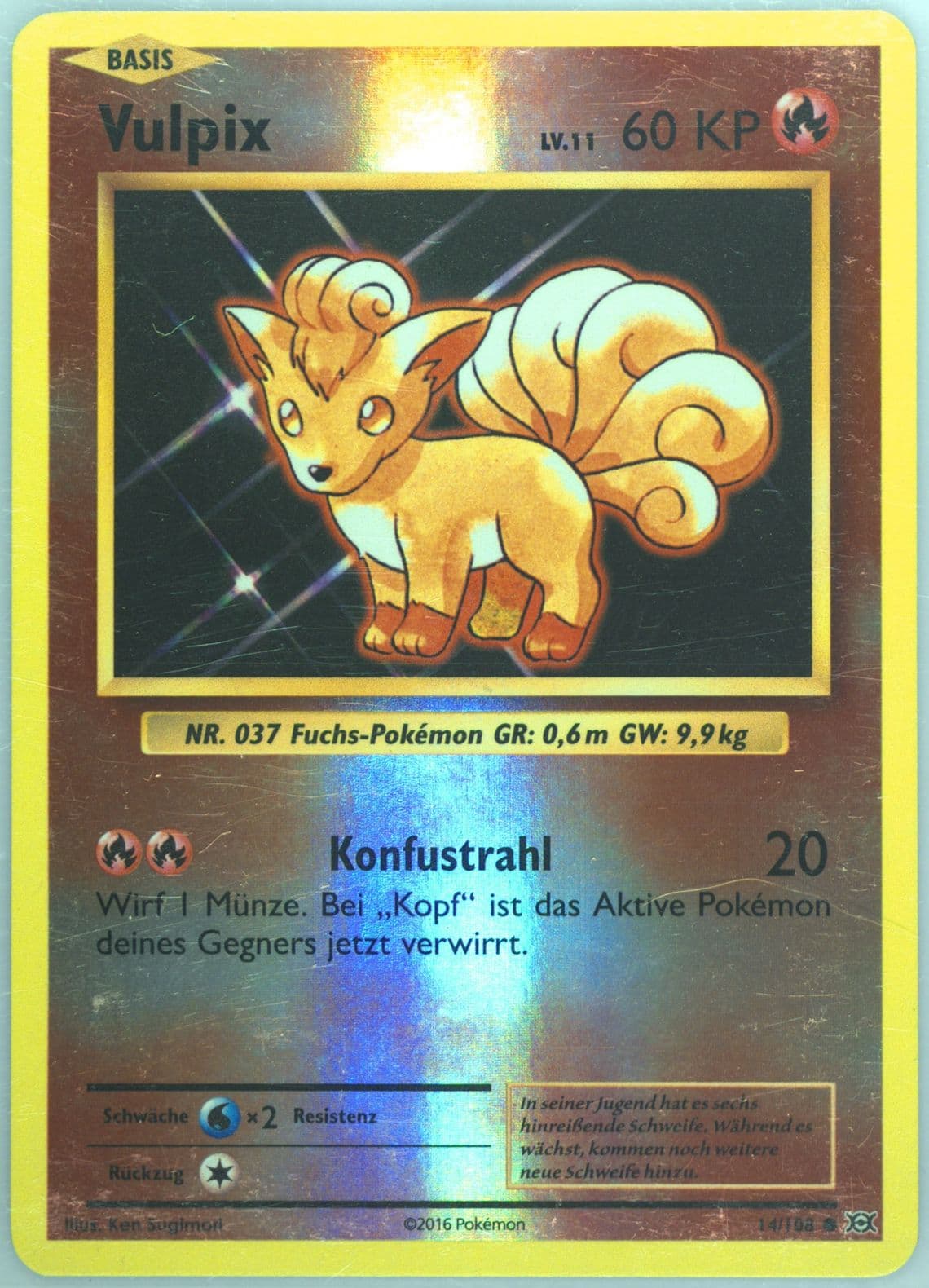 Vulpix-Reverse Foil German (14) 2016 Pokemon XY Evolutions
