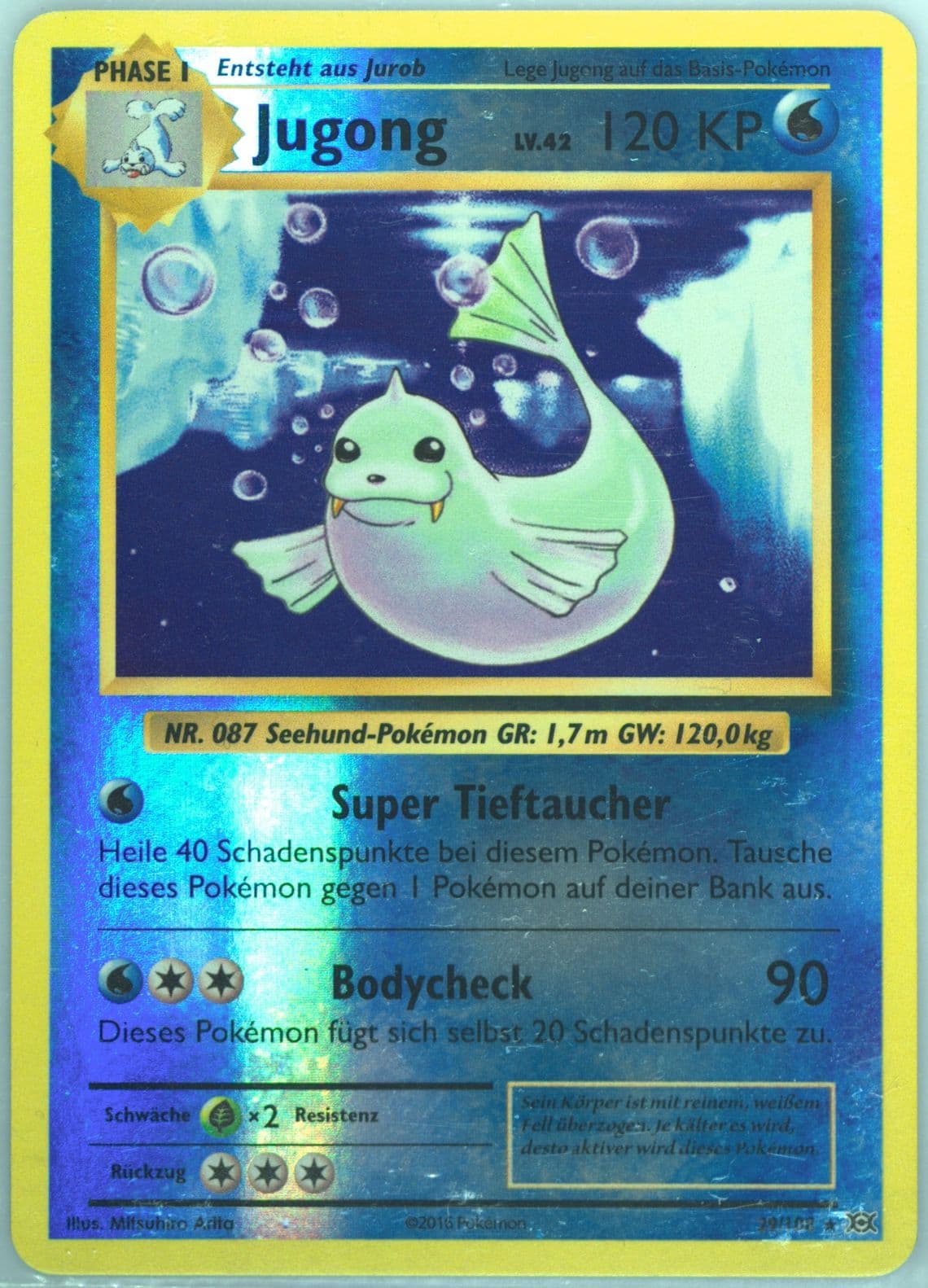 Jugong-Reverse Foil German (29) 2016 Pokemon XY Evolutions