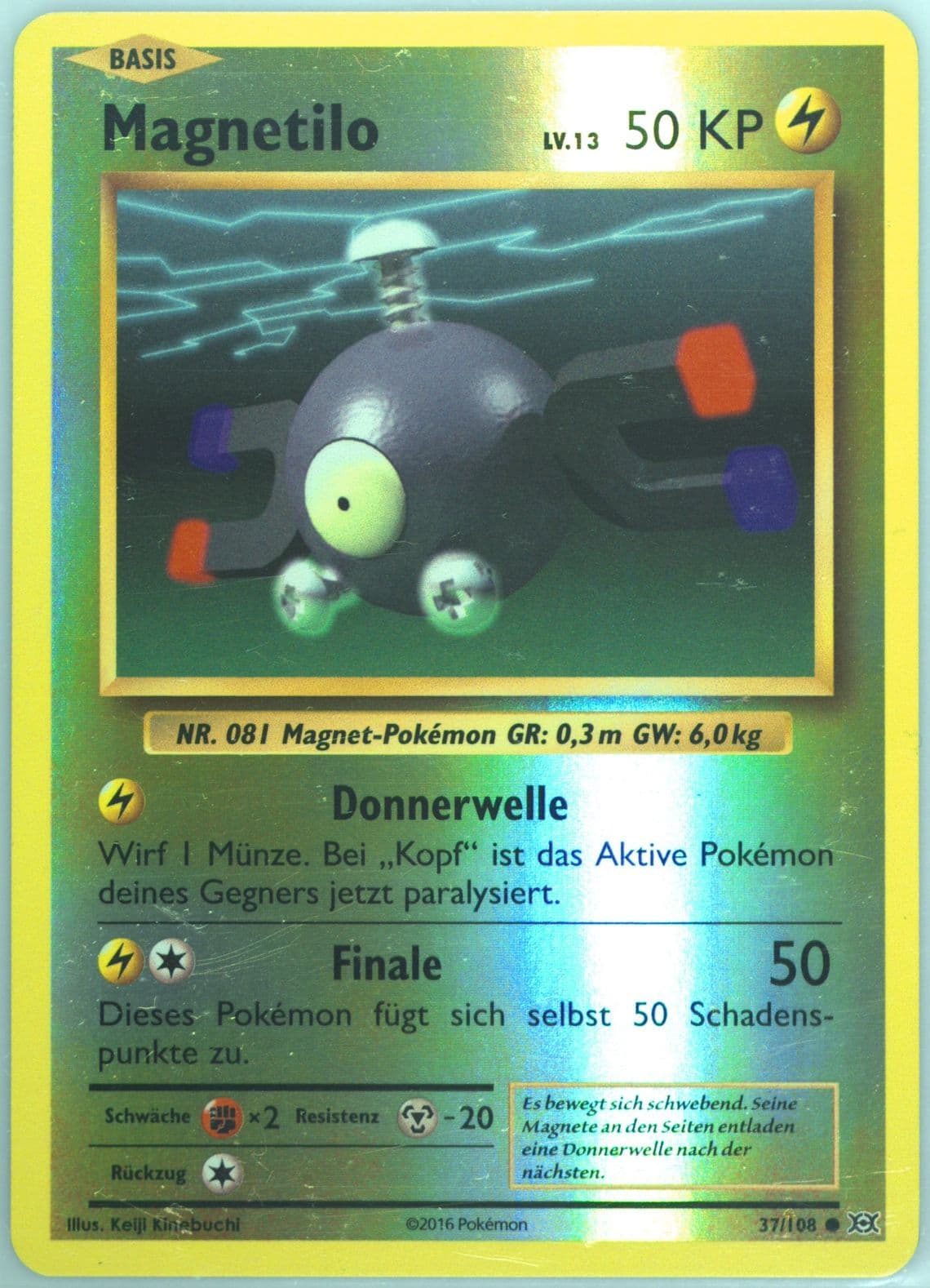Magnetilo-Reverse Foil German (37) 2016 Pokemon XY Evolutions