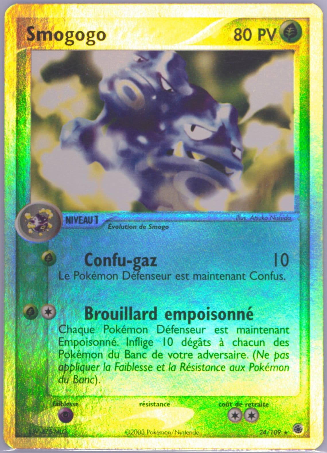Smogogo-Reverse Foil French (24) 2003 Pokemon EX Ruby & Sapphire