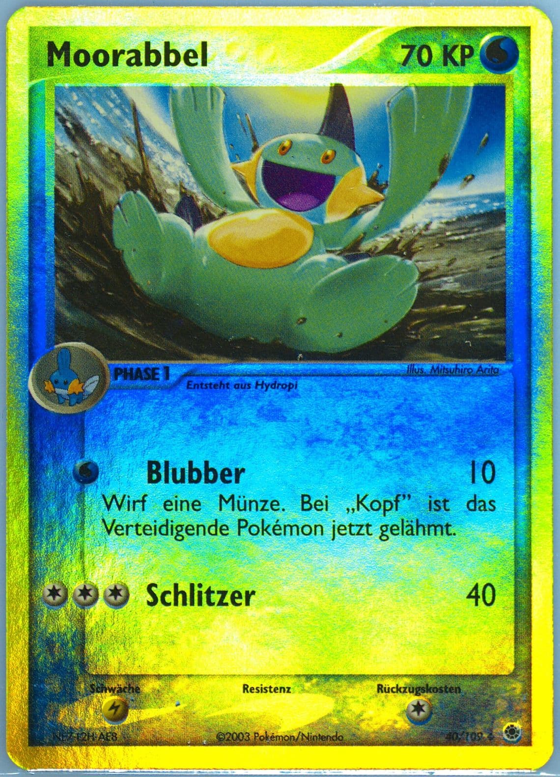 Moorabbel-Reverse Foil (40) 2004 Pokemon German EX Ruby & Sapphire