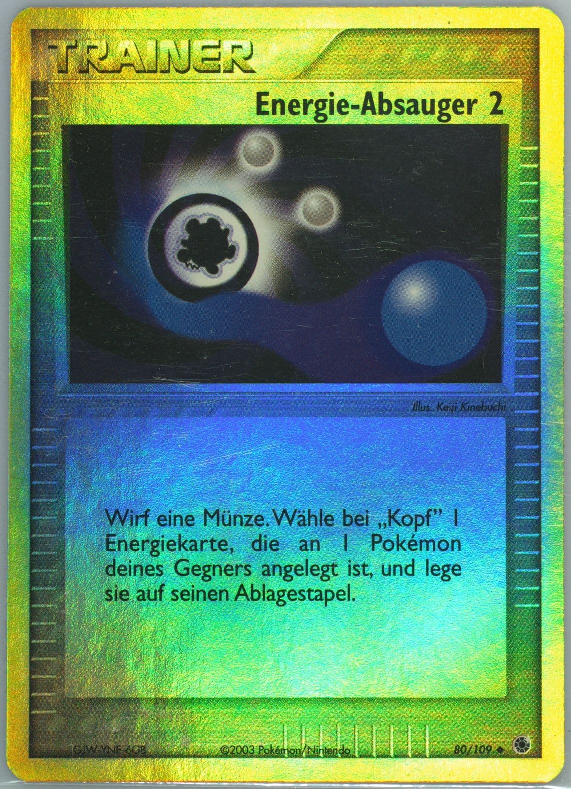Energie-Absauger 2-Reverse Foil (80) 2004 Pokemon German EX Ruby & Sapphire
