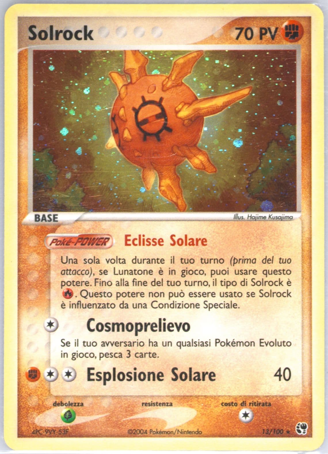 Solrock-Holo (13) 2004 Pokemon Italian EX Sandstorm