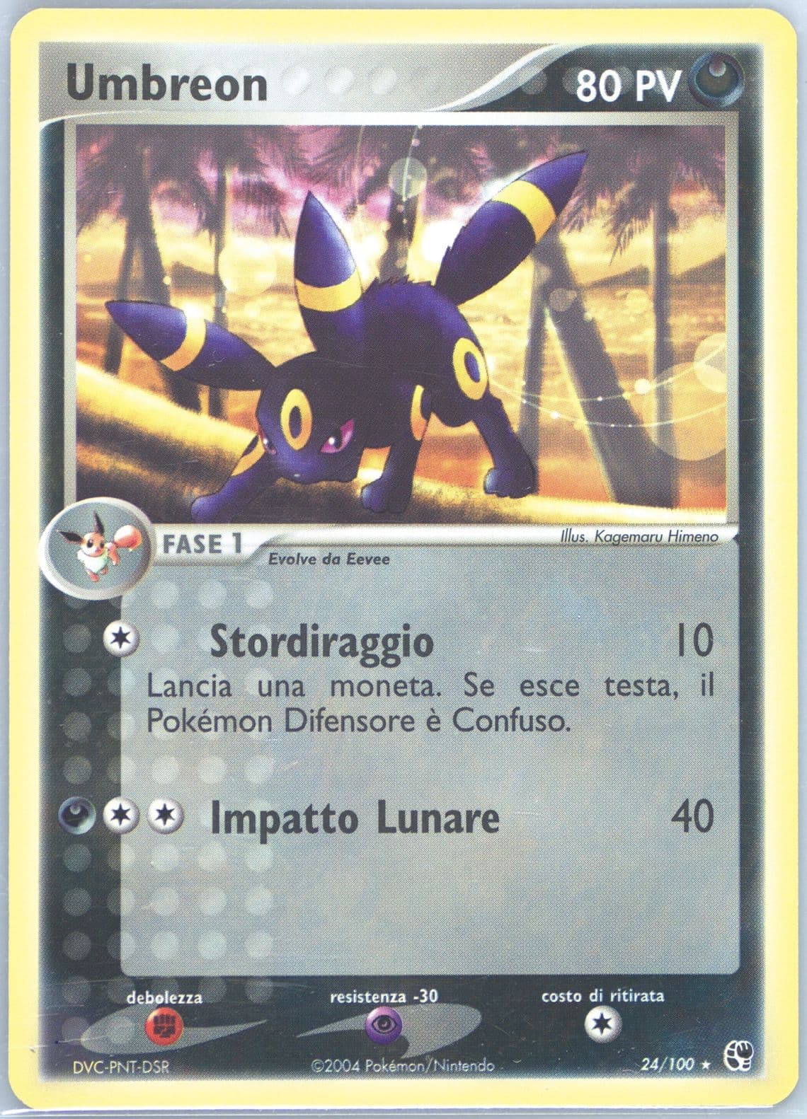 Umbreon (24) 2004 Pokemon Italian EX Sandstorm