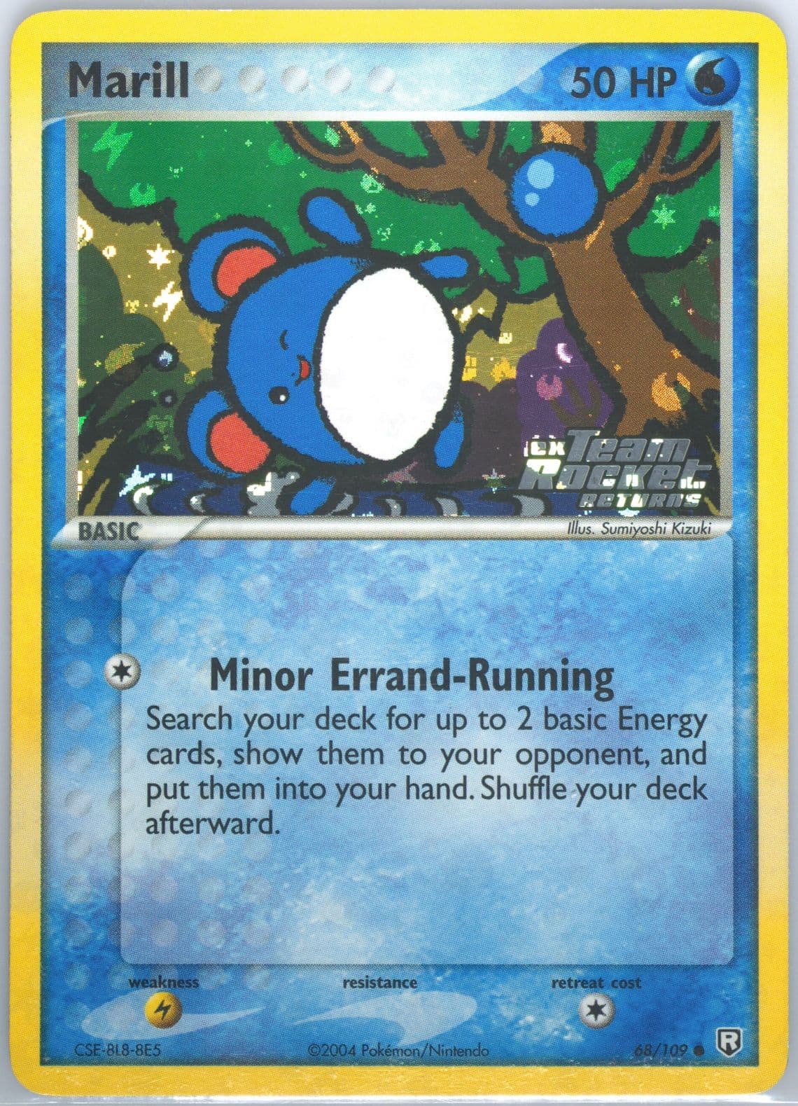 Marill-Reverse Foil (68) 2004 Pokemon Italian EX Sandstorm