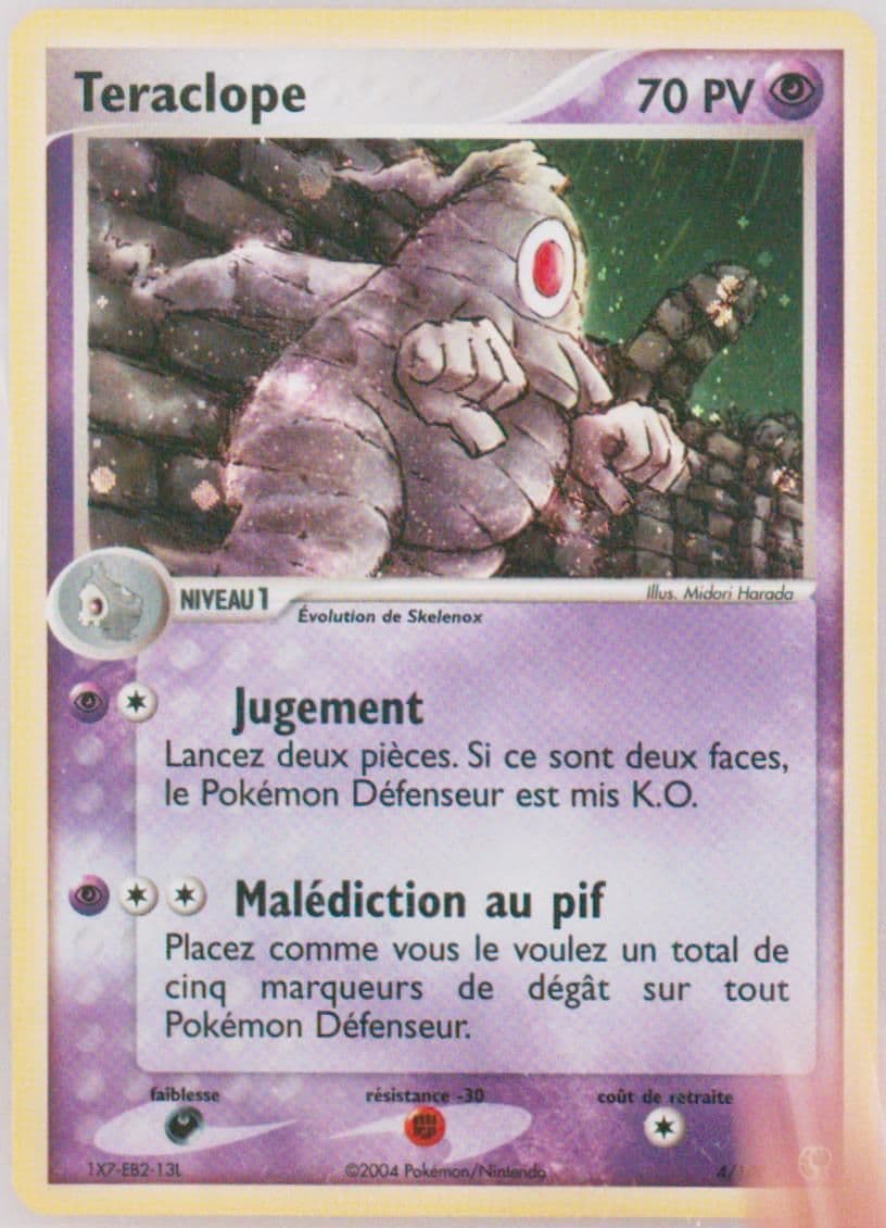 Teraclope-Holo (4) 2004 Pokemon French EX Sandstorm
