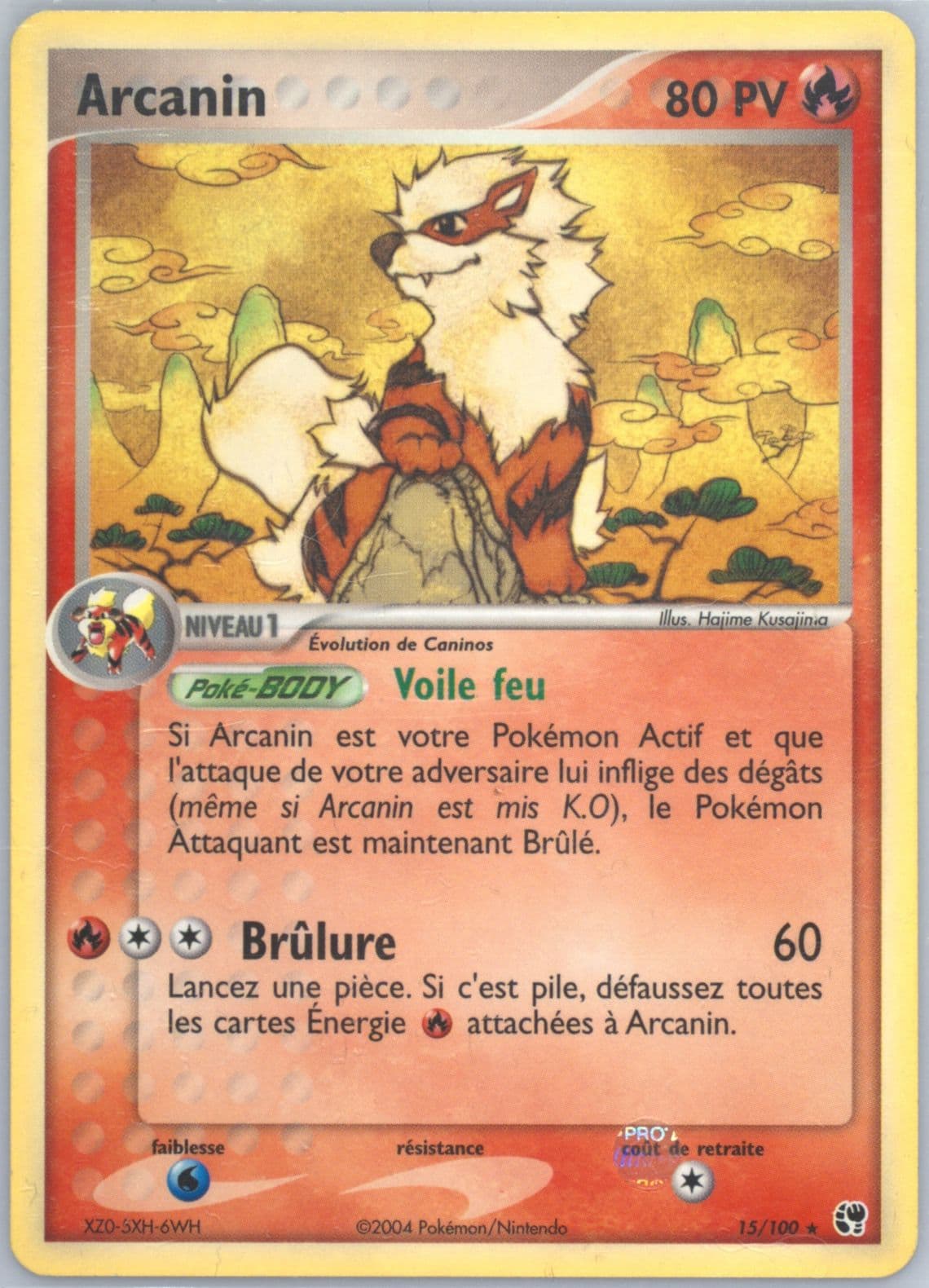 Arcanin (15) 2004 Pokemon French EX Sandstorm