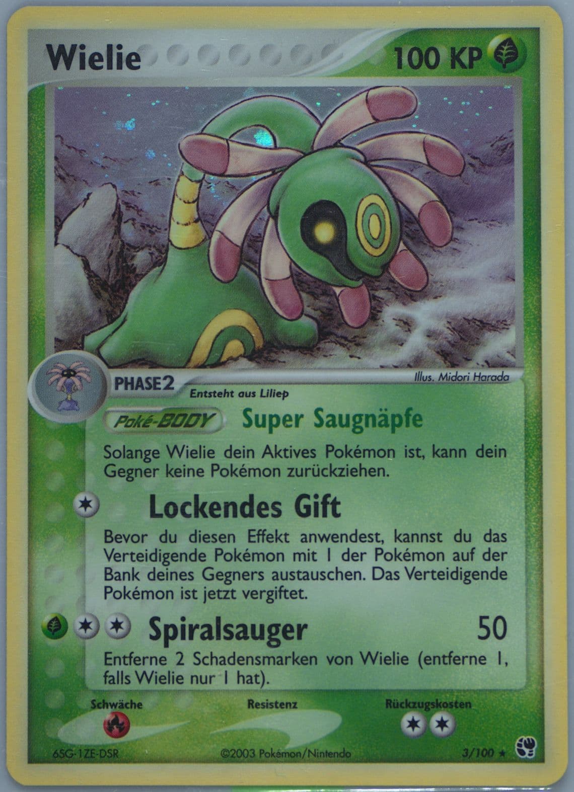 Wielie-Holo (3) 2004 Pokemon German EX Sandstorm