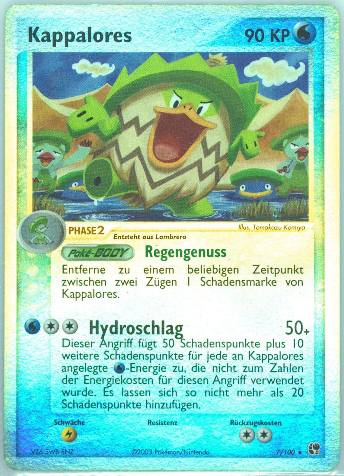 Kappalores-Reverse Foil (7) 2004 Pokemon German EX Sandstorm