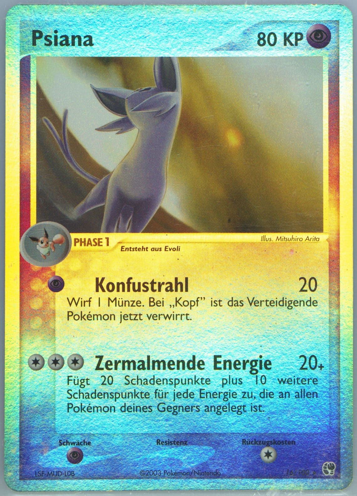 Psiana-Reverse Foil (16) 2004 Pokemon German EX Sandstorm