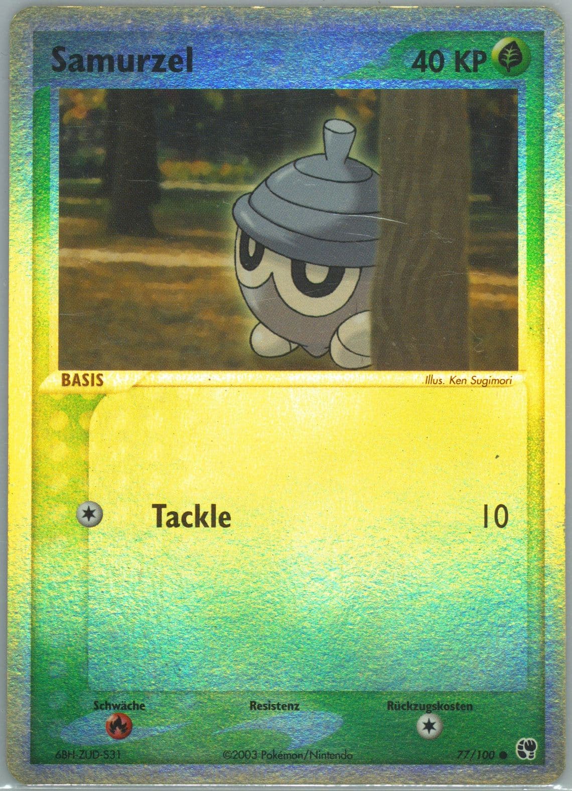 Samurzel-Reverse Foil (77) 2004 Pokemon German EX Sandstorm