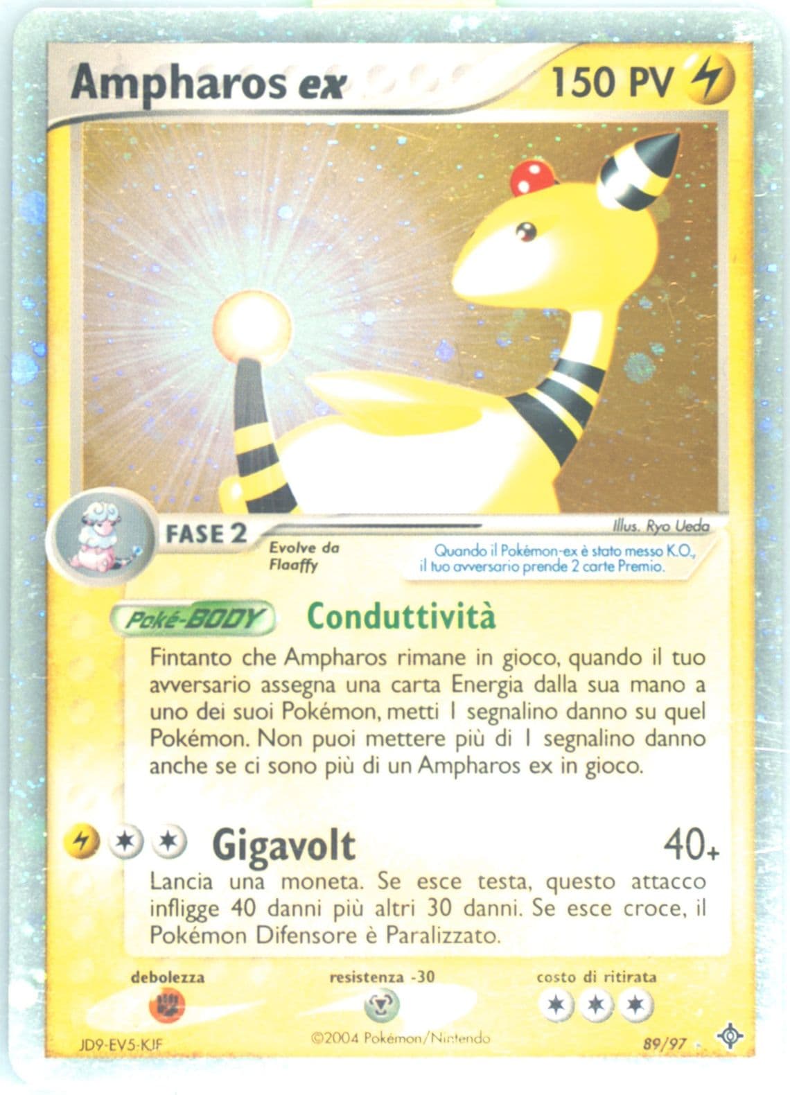 Ampharos EX-Holo (89) 2004 Pokemon Italian EX Dragon