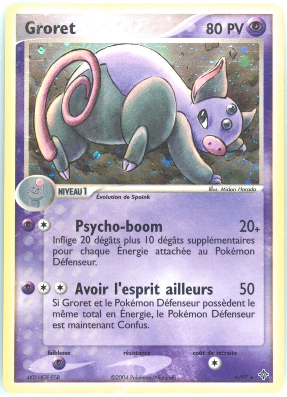 Groret-Holo (6) 2004 Pokemon French EX Dragon