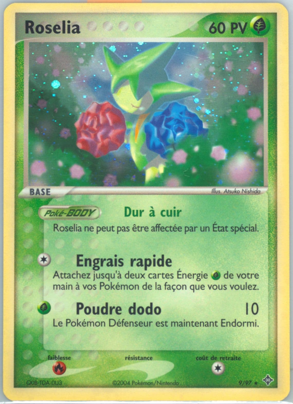 Roselia-Holo (9) 2004 Pokemon French EX Dragon